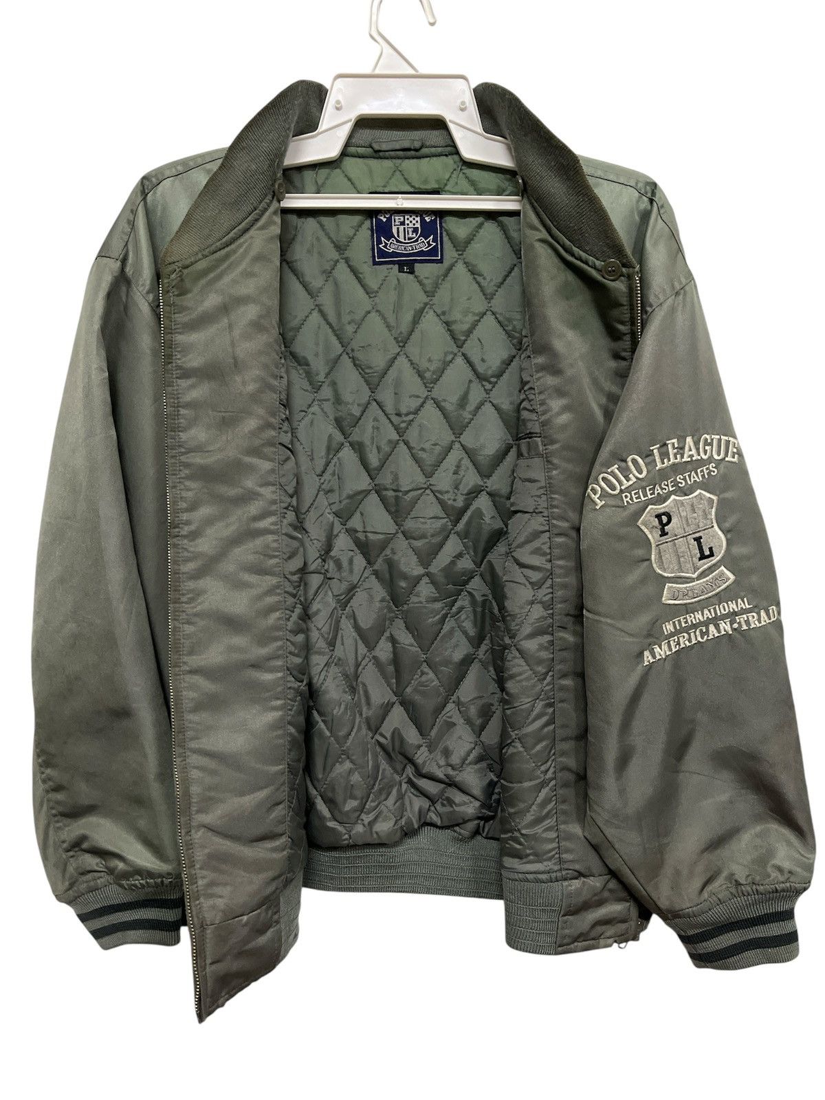 Polo Ralph Lauren Vintage 90s POLO LEAGUE Bomber Jacket Size US L / EU 52-54 / 3 - 10 Thumbnail