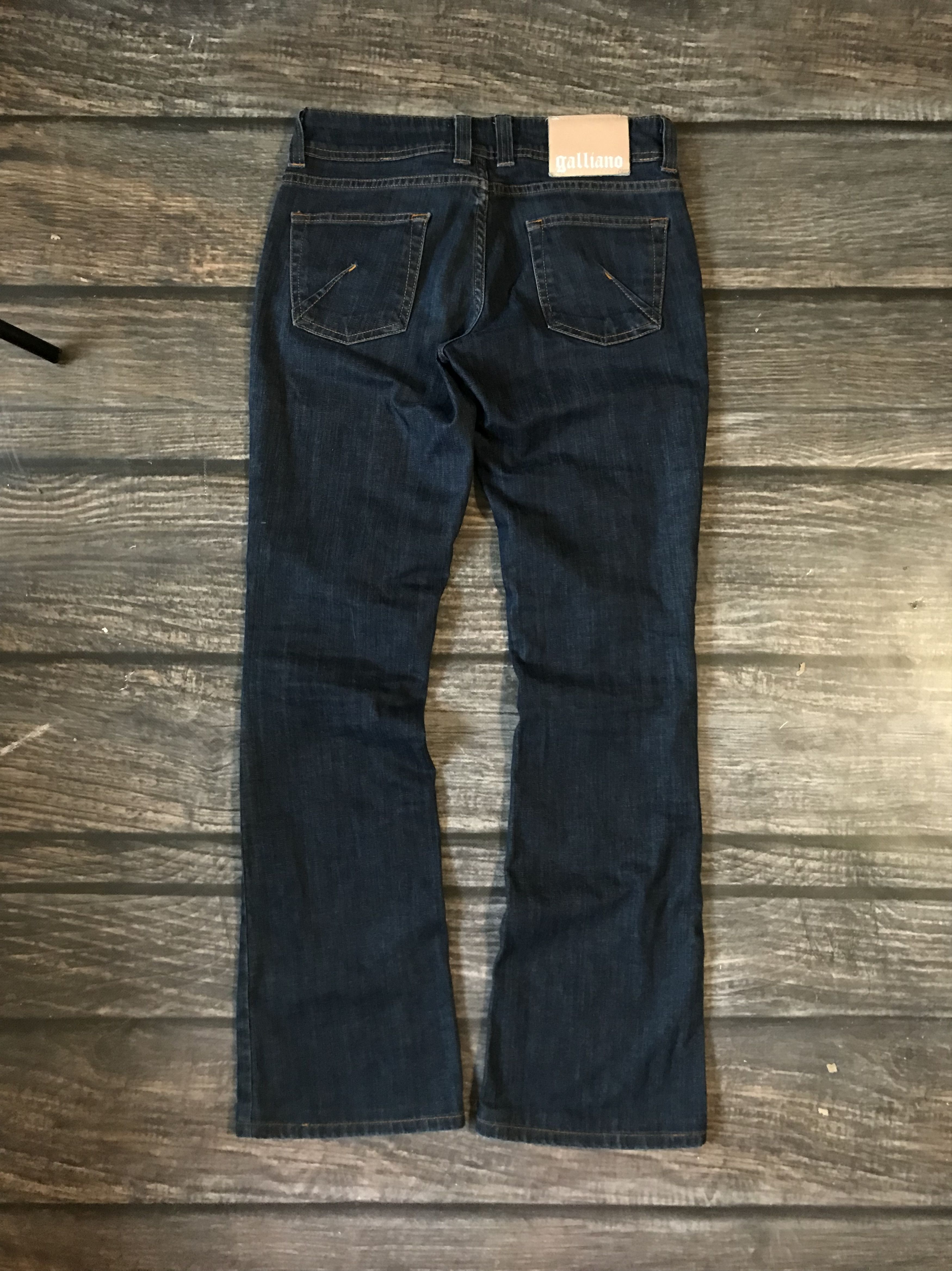 John Galliano 2005 John Galliano Double Button Avant Garde Denim Pants Size 26" / US 2 / IT 38 - 2 Thumbnail