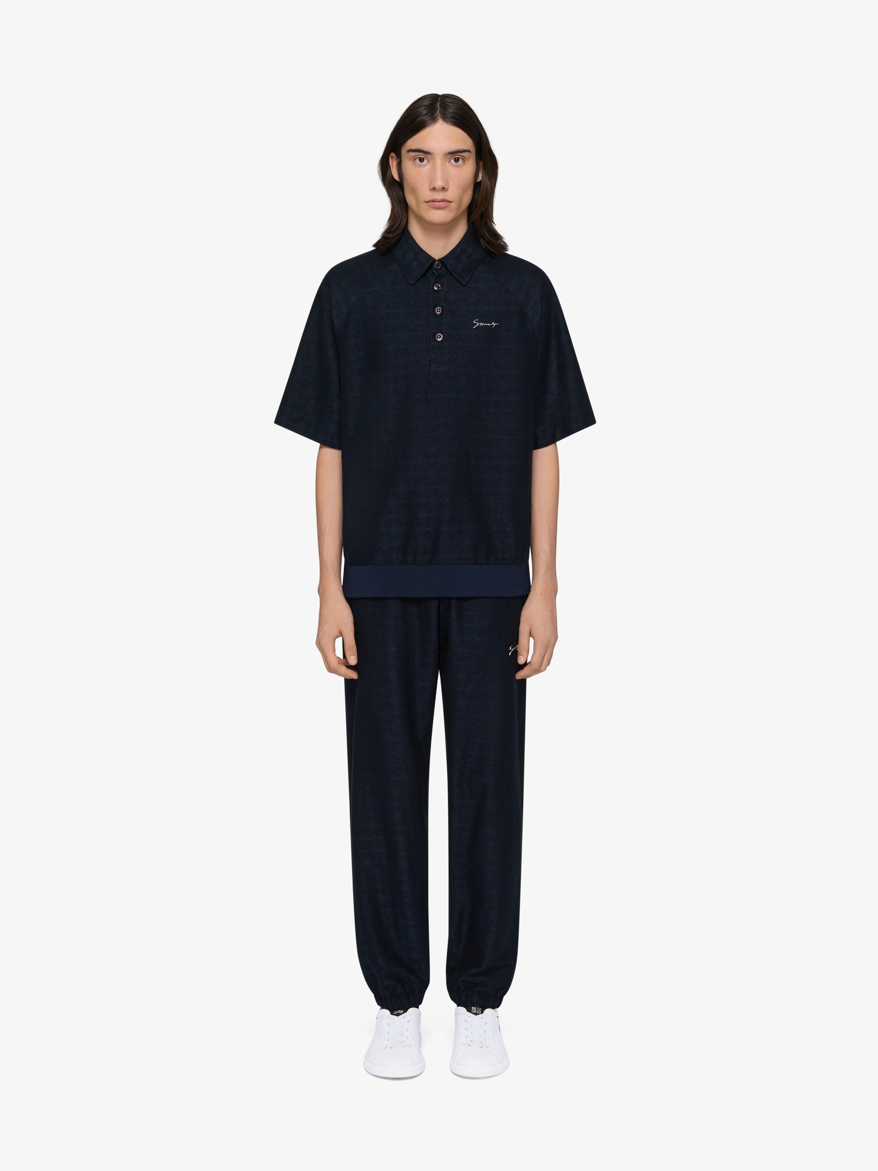 Givenchy o1w1db10326 Half Zip Short Sleeve Polo Shirt in Black/Navy Size US S / EU 44-46 / 1 - 2 Thumbnail