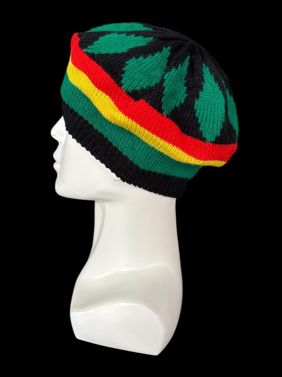 Japanese Brand × Kapital × Vintage Crochet Knitted Handmade Rasta Style Beanie ☠️☠️ Size ONE SIZE - 1 Thumbnail