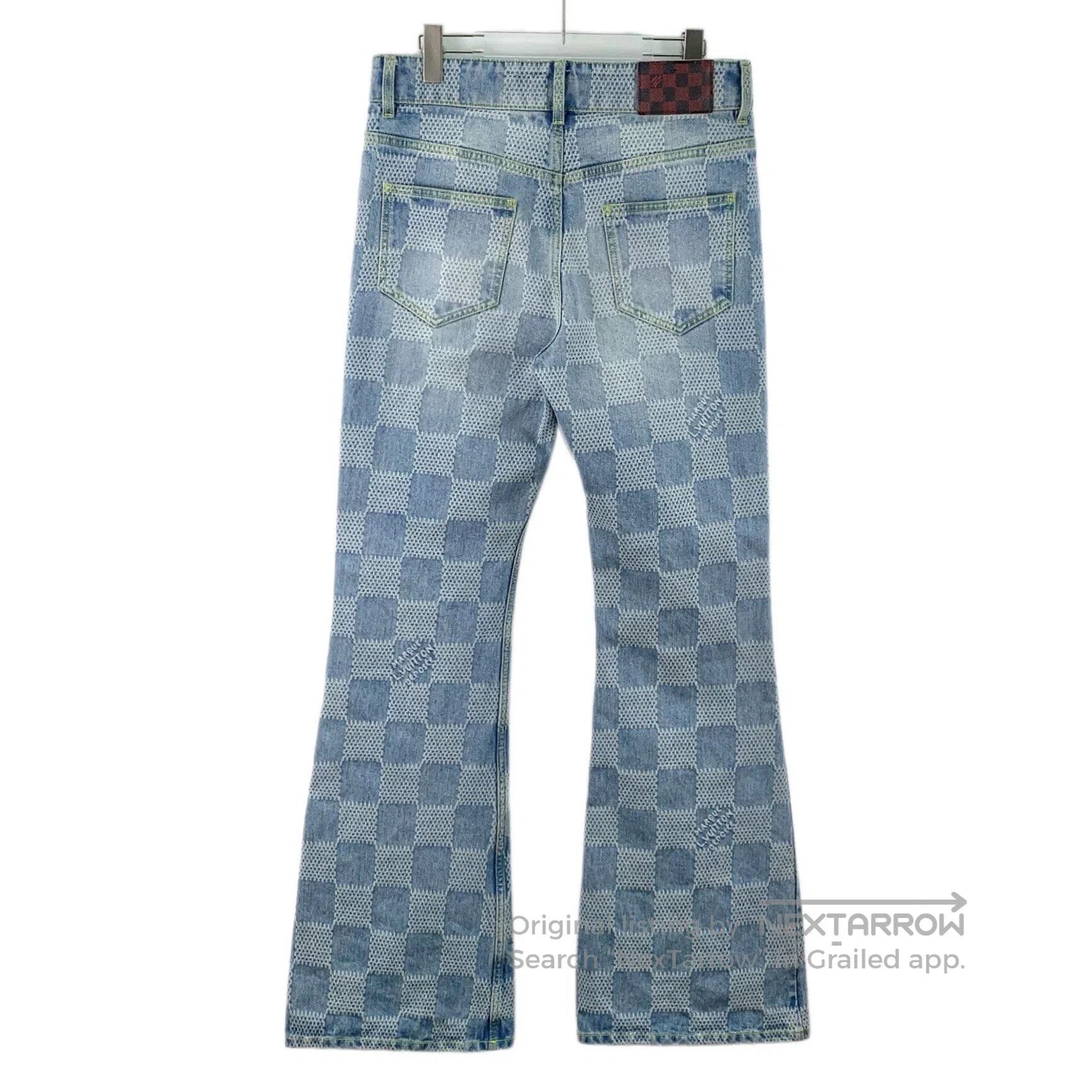 Louis Vuitton Louis Vuitton 25 Light Blue Washed Damier Jeans. Size US 30 / EU 46 - 2 Thumbnail