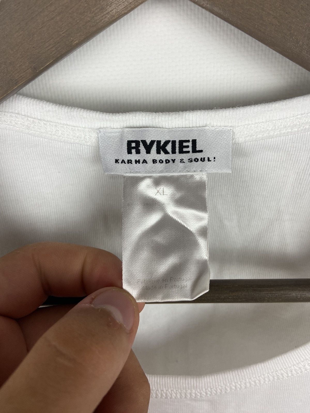 Designer × Sonia Rykiel Sonia Rykiel White Long Sleeve Graphic Tee "Lady" Blouse Size XL / US 12-14 / IT 48-50 - 9 Thumbnail