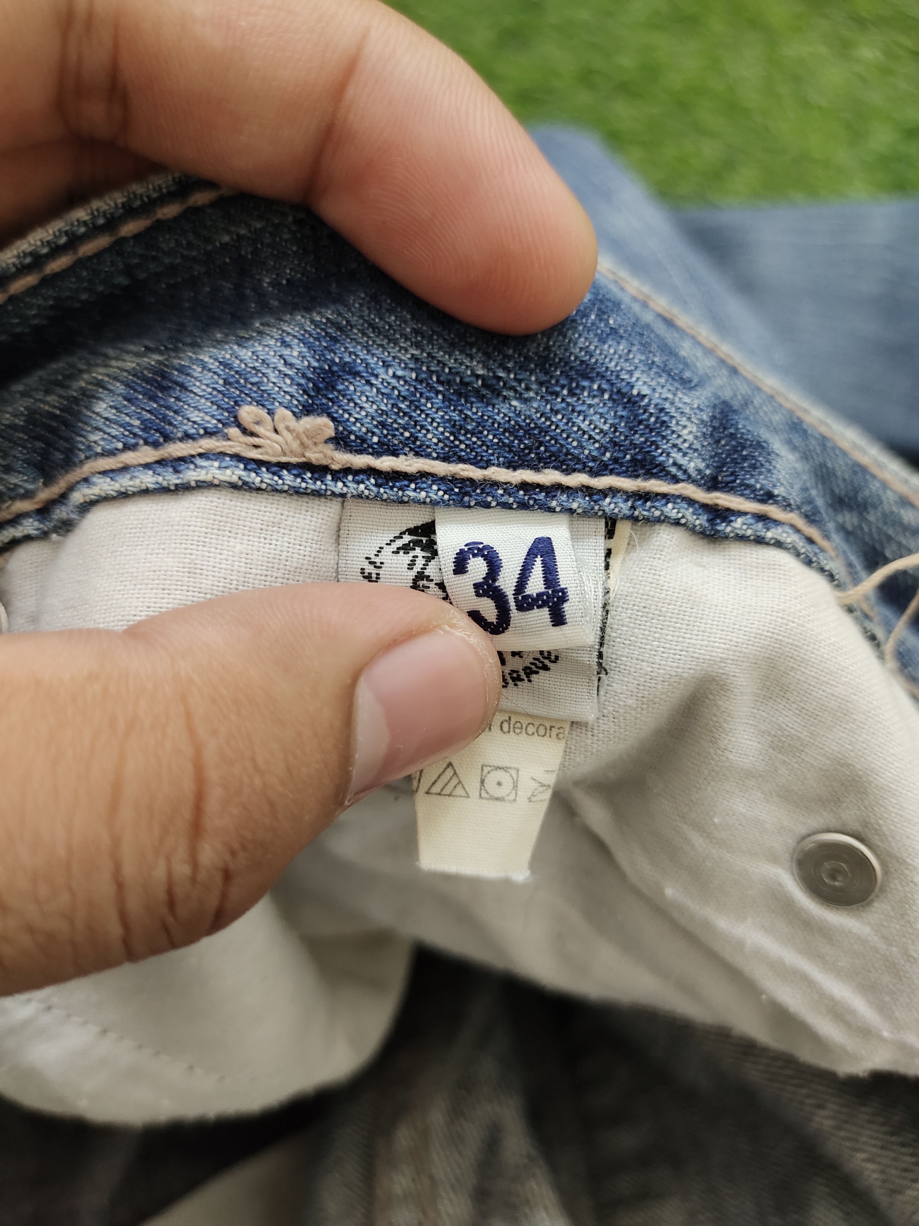 Rocawear Baggy Jean Rocawear Gold Embroidered Wide Leg Denim Y2k Jnco Size US 32 / EU 48 - 18 Thumbnail