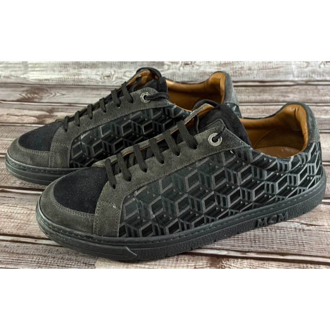 MCM MCM Terrain Lo Monogram Jacquard sneaker Sz 42 US 9 color bl Size US 9 / EU 42 - 1 Thumbnail