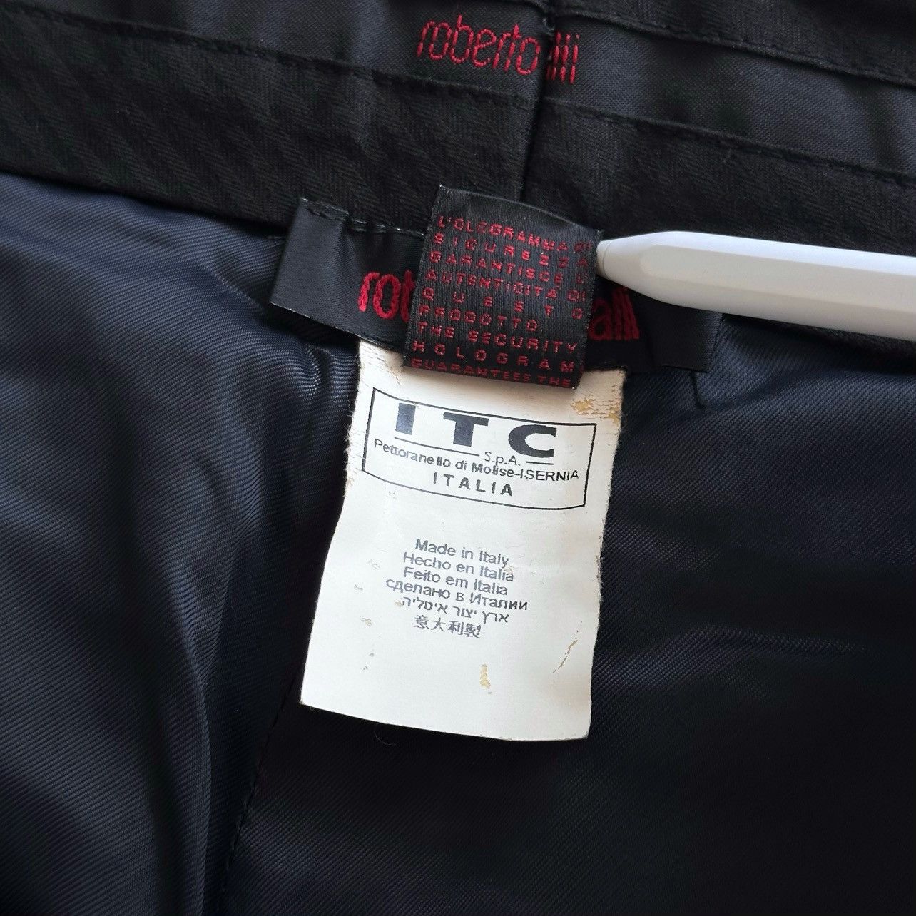 Roberto Cavalli Vintage Roberto Cavalli Boot Cut Black Trousers Size US 32 / EU 48 - 7 Thumbnail