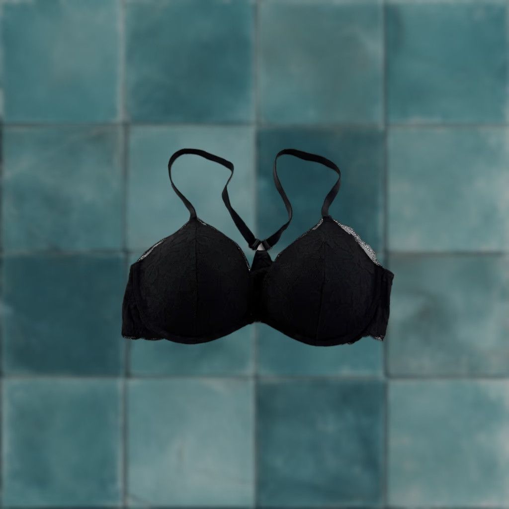 Victoria's Secret Victoria's Secret Bra Bralette Womens Large Black Push Up Adjustable Strap Lace Size ONE SIZE - 1 Thumbnail