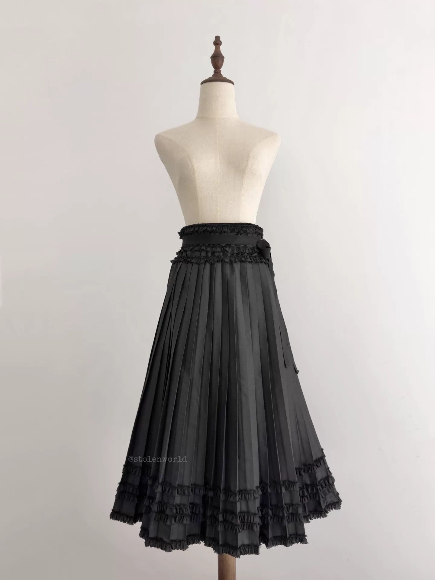 Comme des Garcons Comme des Garcons Tao 2022SS Wraparound Lace Pleated Skirt Size M / US 6-8 / IT 42-44 - 4 Thumbnail