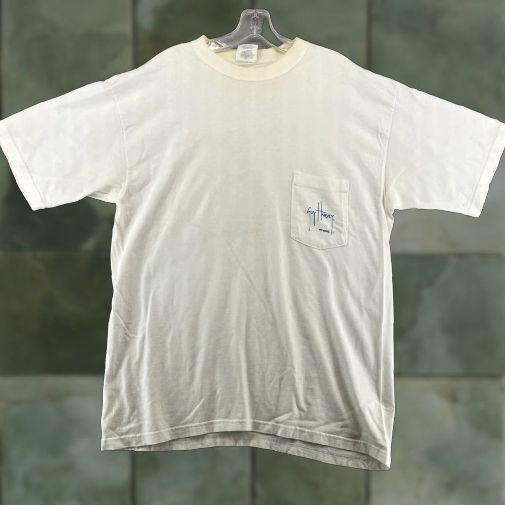Guy Harvey Vintage Guy Harvey White T-Shirt Men XL Casual Cotton Fish Outdoor 90s Graphic Size US XL / EU 56 / 4 - 1 Thumbnail
