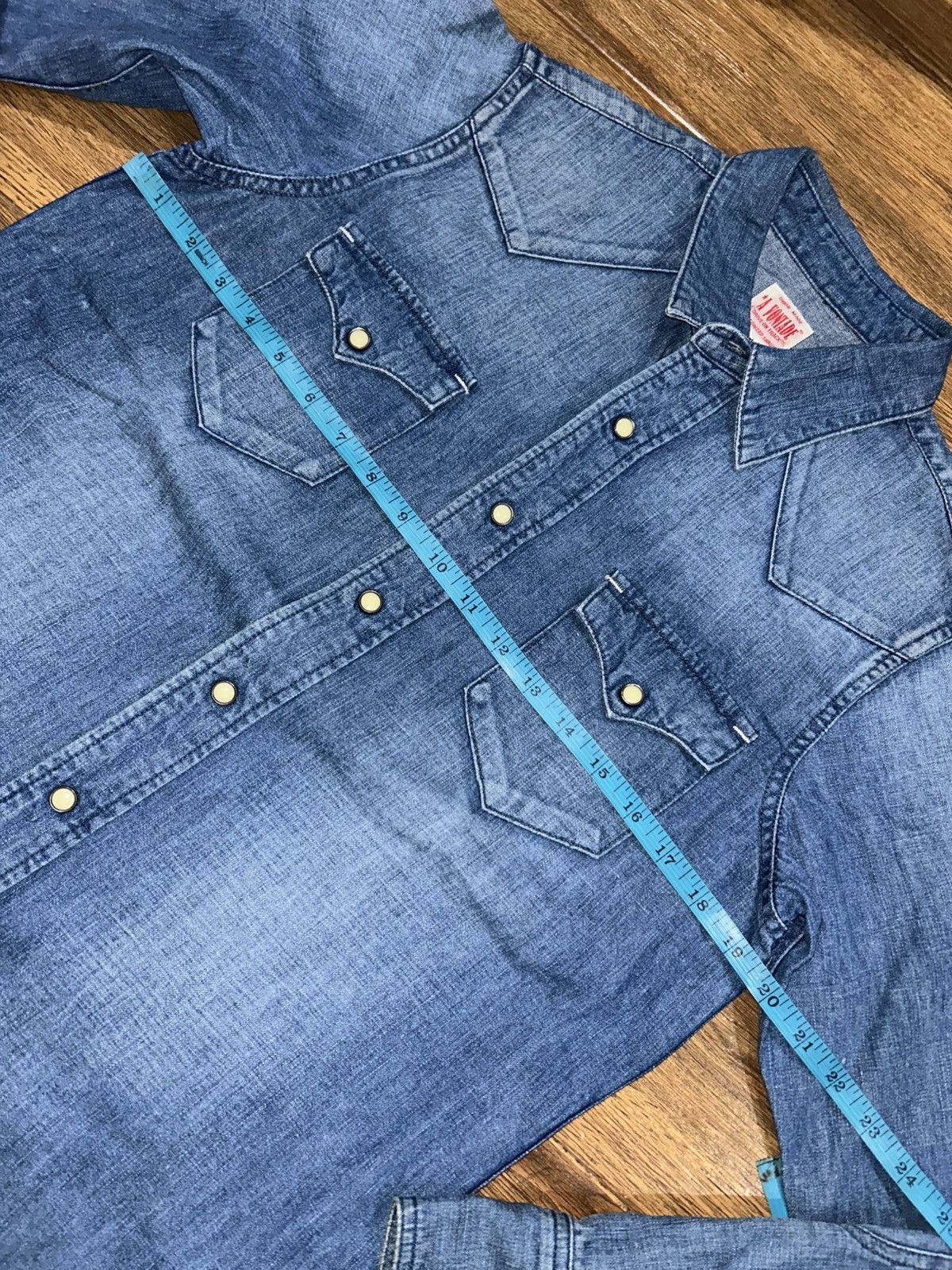 *A VONTADE Selvedge Denim Western Shirt Size US M / EU 48-50 / 2 - 13 Thumbnail