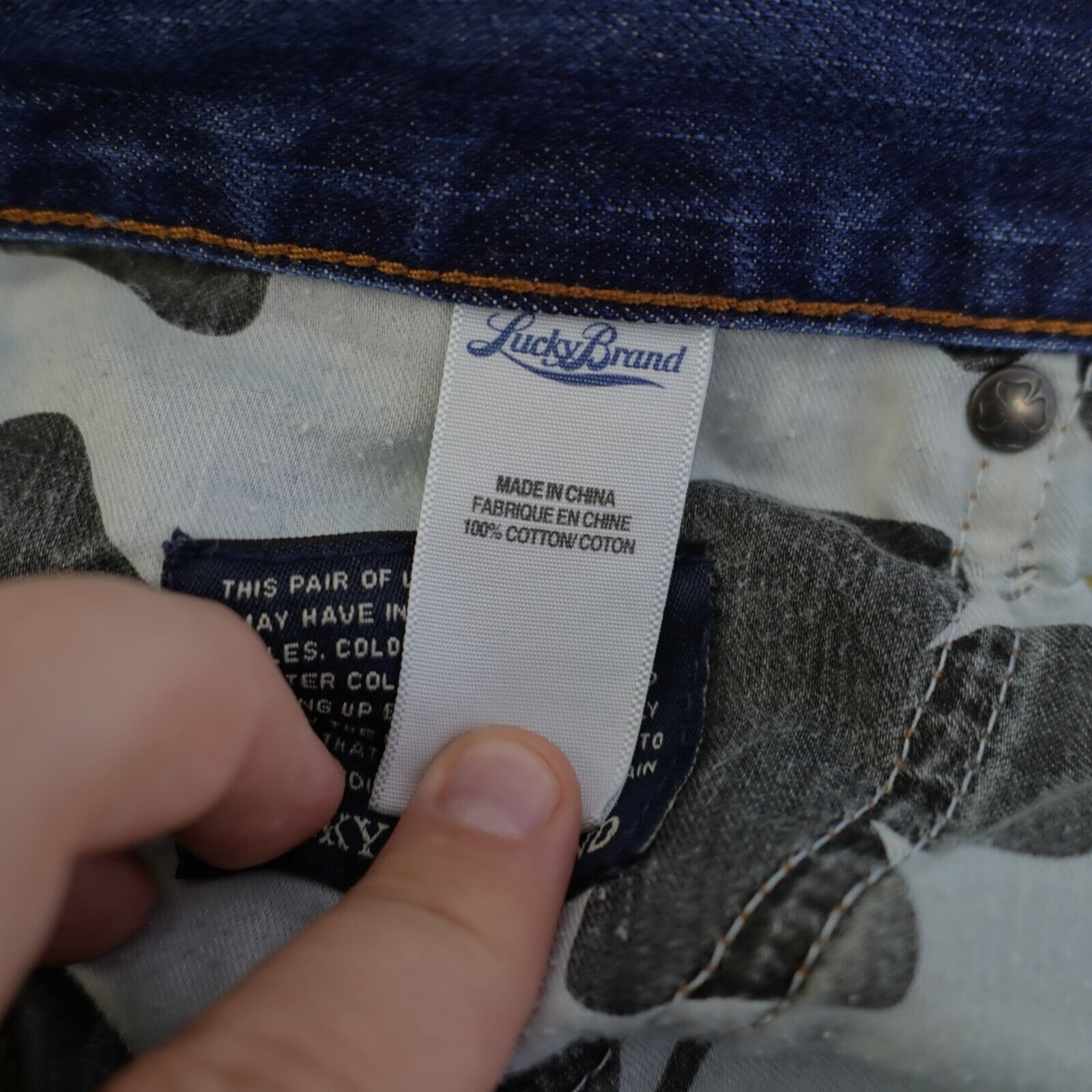 Lucky Brand Lucky Brand 329 Classic Straight Blue Denim Jeans 35/32 Ston Size US 35 - 13 Thumbnail