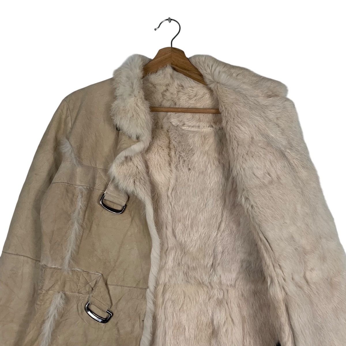 Other Koji Tachiyama Rabbit Fur Shearling Jacket Size M / US 6-8 / IT 42-44 - 10 Thumbnail