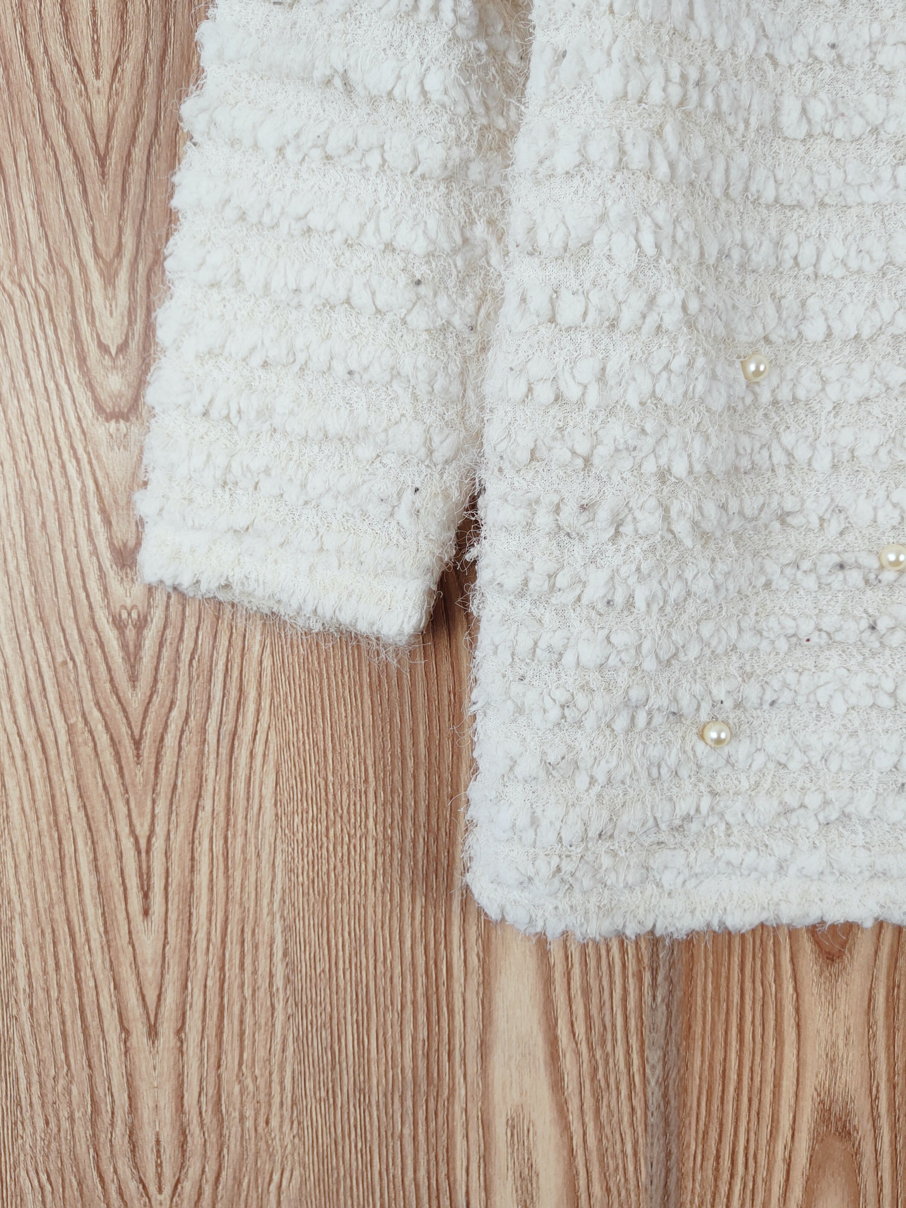 Japanese Brand APPL White Fur Mohair Knitwear #W682 Size M / US 6-8 / IT 42-44 - 4 Thumbnail