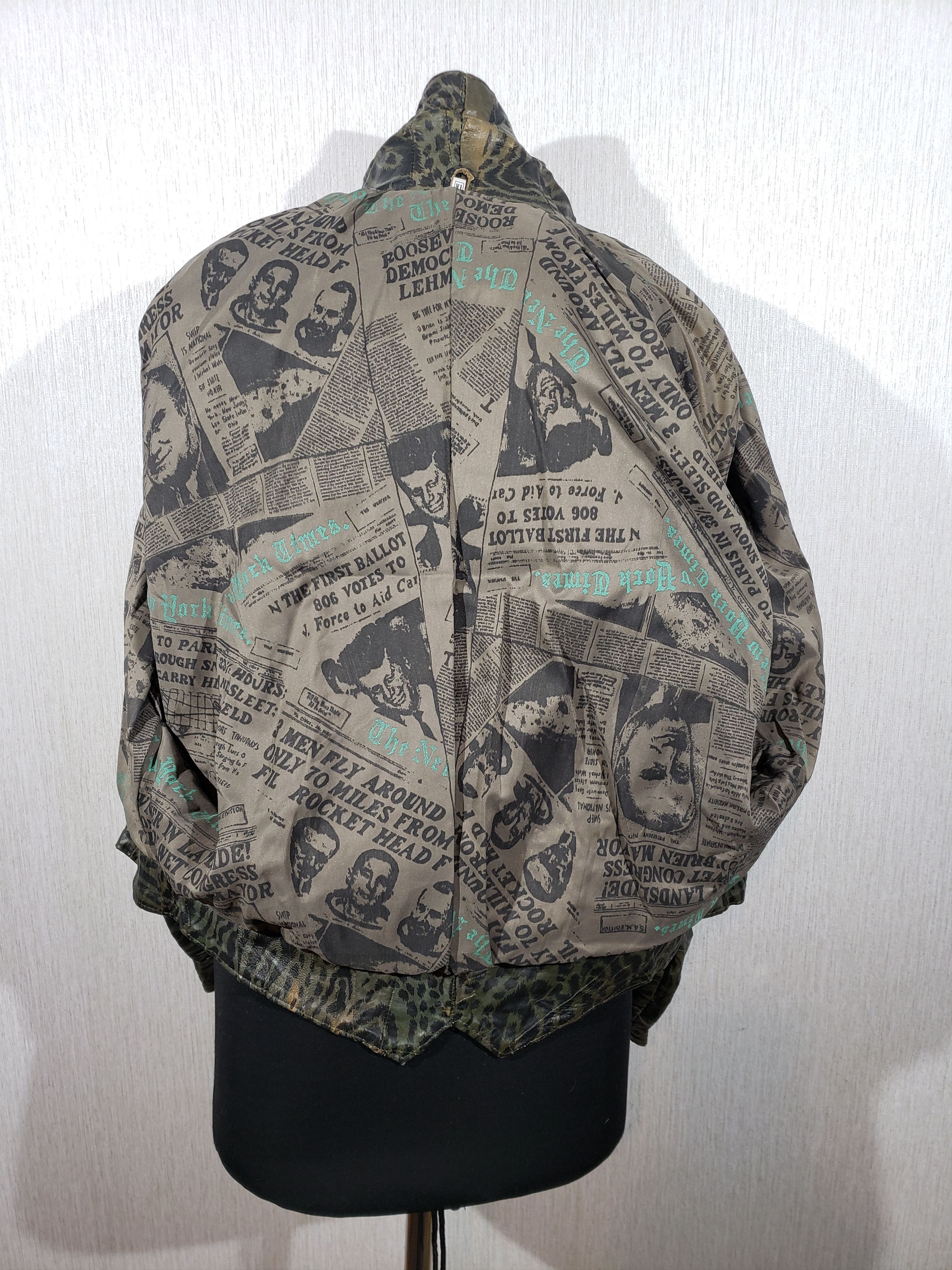 Other Stylish women's leather jacket in bat style. Size L / US 10 / IT 46 - 7 Thumbnail