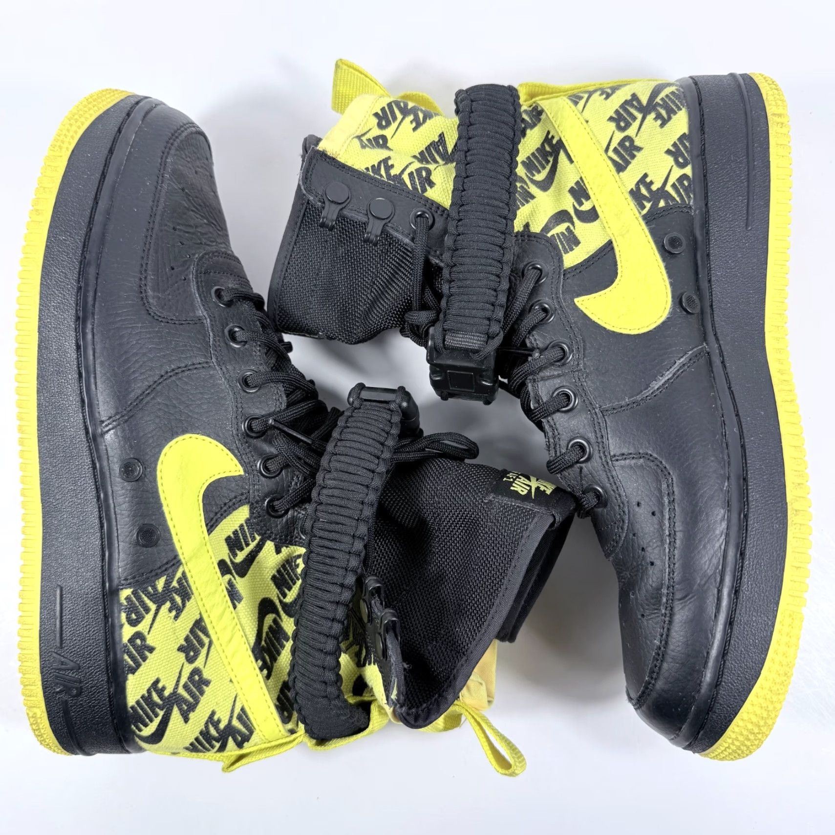 Nike Nike SF Air Force 1 High Sneakers Men Black Dynamic Yellow AR1955-001 Size US 7 / EU 40 - 7 Thumbnail