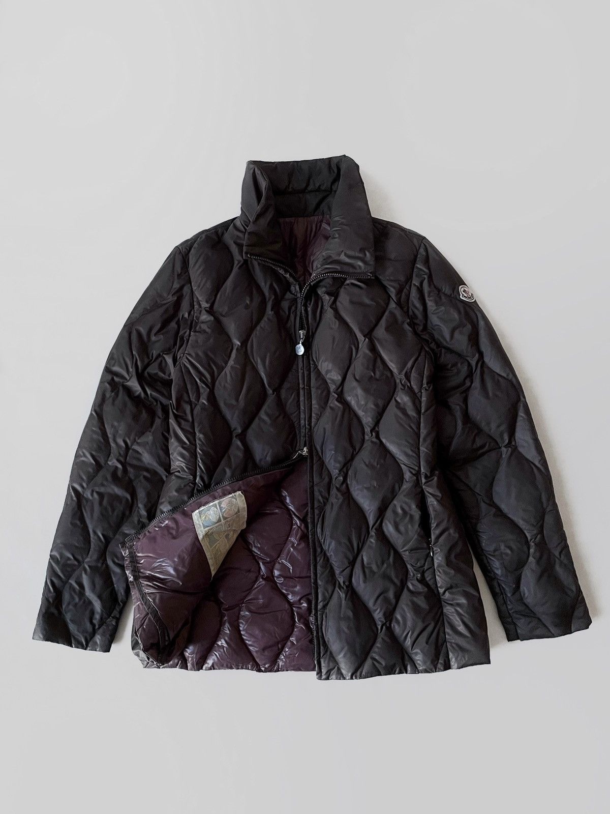 image of Moncler Puffer Jacket in Brown, Women's (Size Large)