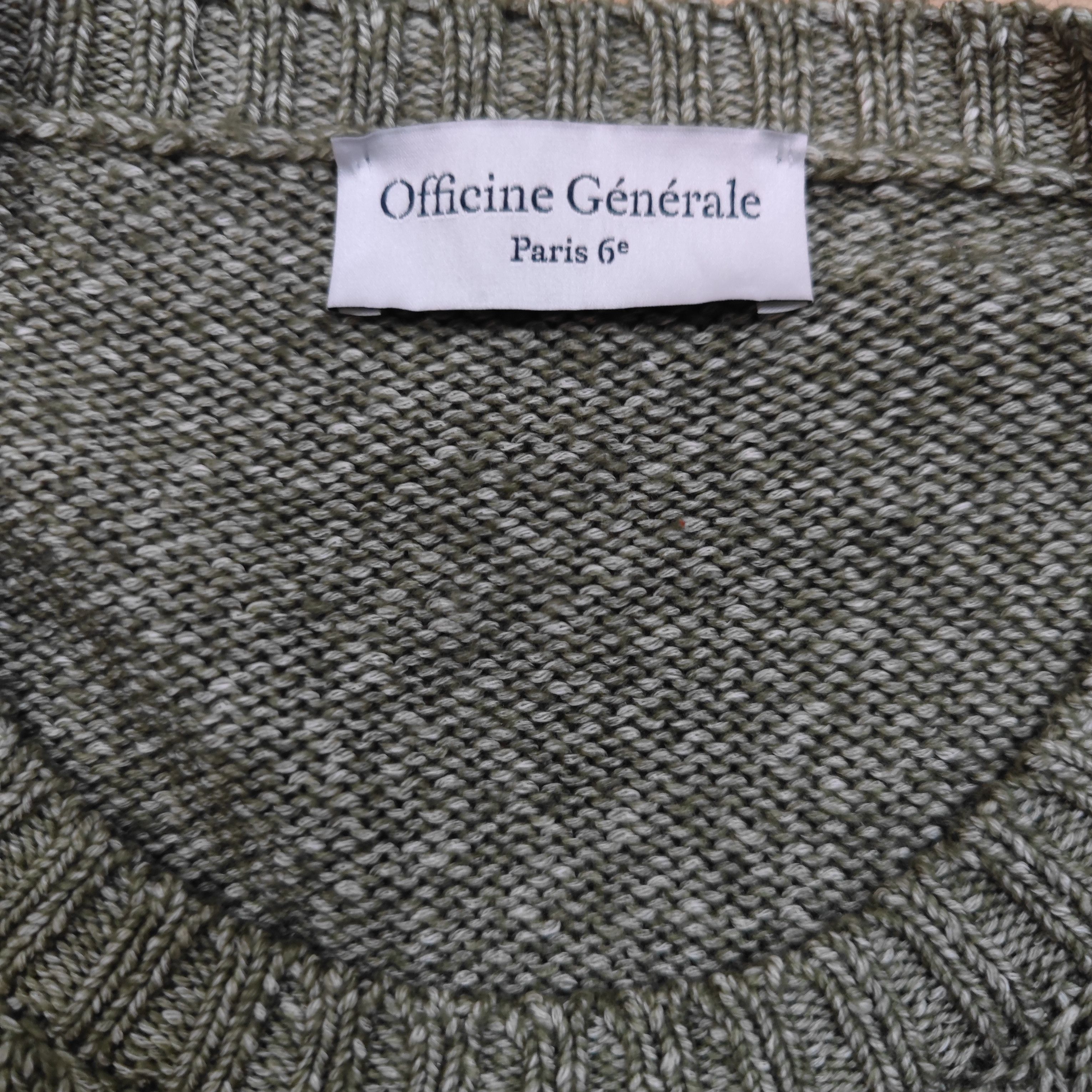 Officine Generale MARCO S22MKNT305 Italian yarn Size US S / EU 44-46 / 1 - 5 Thumbnail