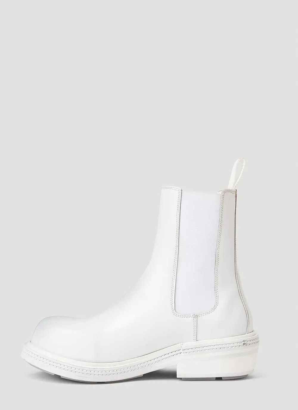 Bottega Veneta o1n1vont1225 Fireman Chelsea Ankle Boots in White Size US 7.5 / IT 37.5 - 3 Thumbnail