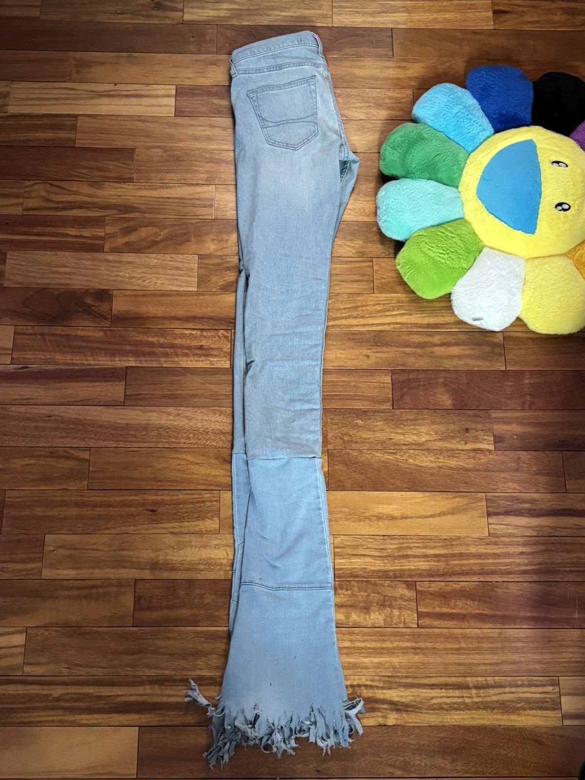 Other (Custom Made) Stacked Denim Distressed Jeans Size US 30 / EU 46 - 4 Thumbnail