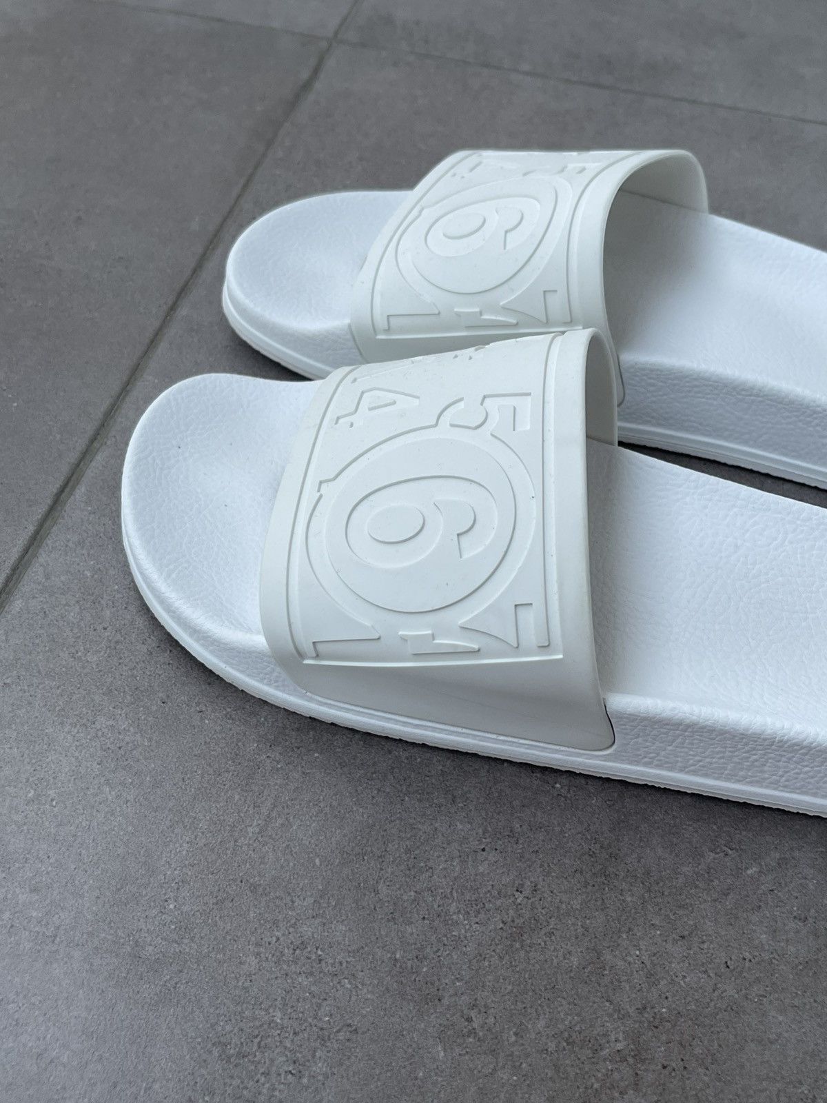 Maison Margiela !DS! SS21 Maison Margiela Numbers White Slides Size US 8 / EU 41 - 5 Thumbnail