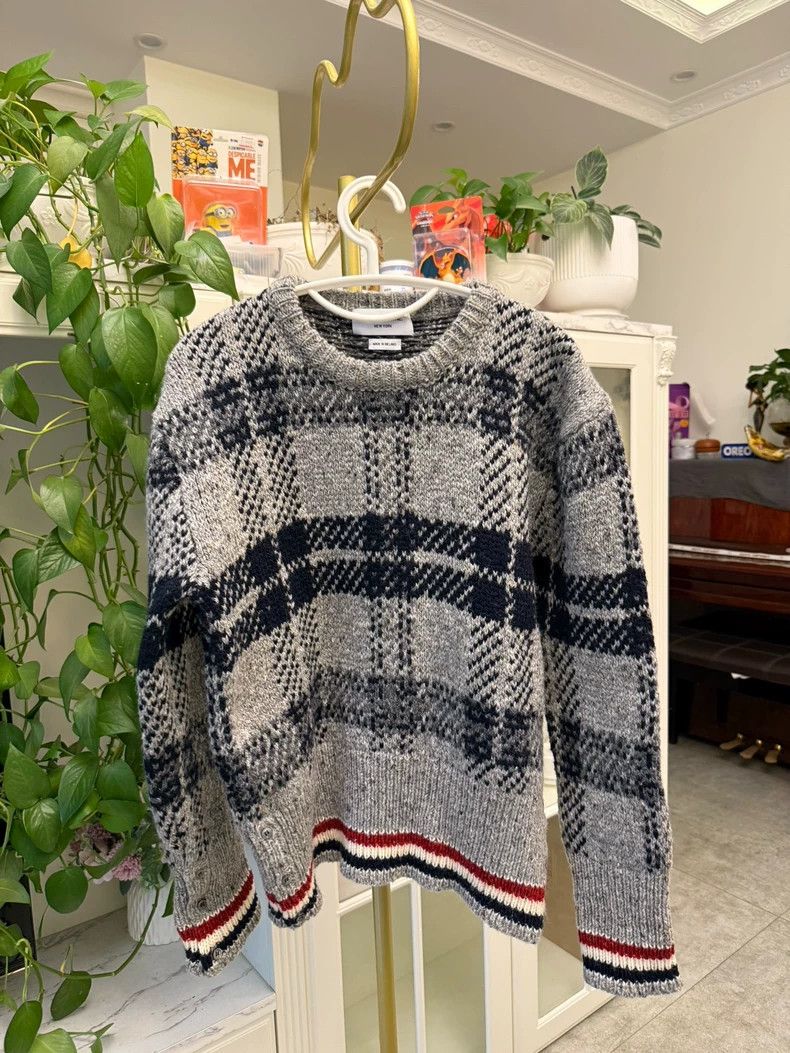 Thom Browne Thom Browne Plaid Knit Sweater - dmc Size US M / EU 48-50 / 2 - 1 Thumbnail