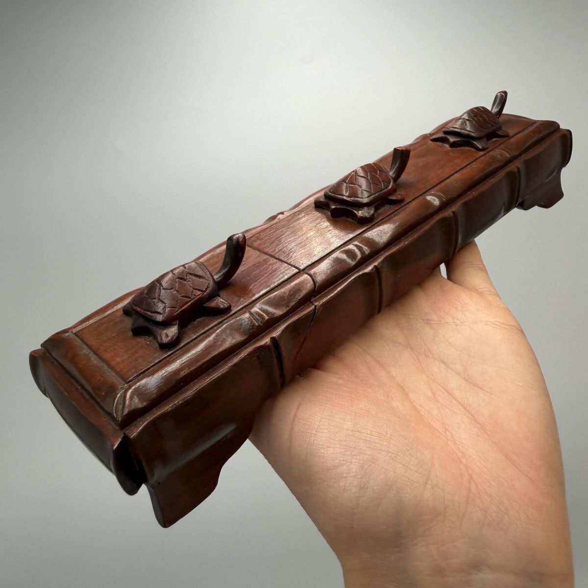 Vintage Vintage Chinese Wooden Chopsticks Set Carved Feng Shui Size ONE SIZE - 3 Thumbnail