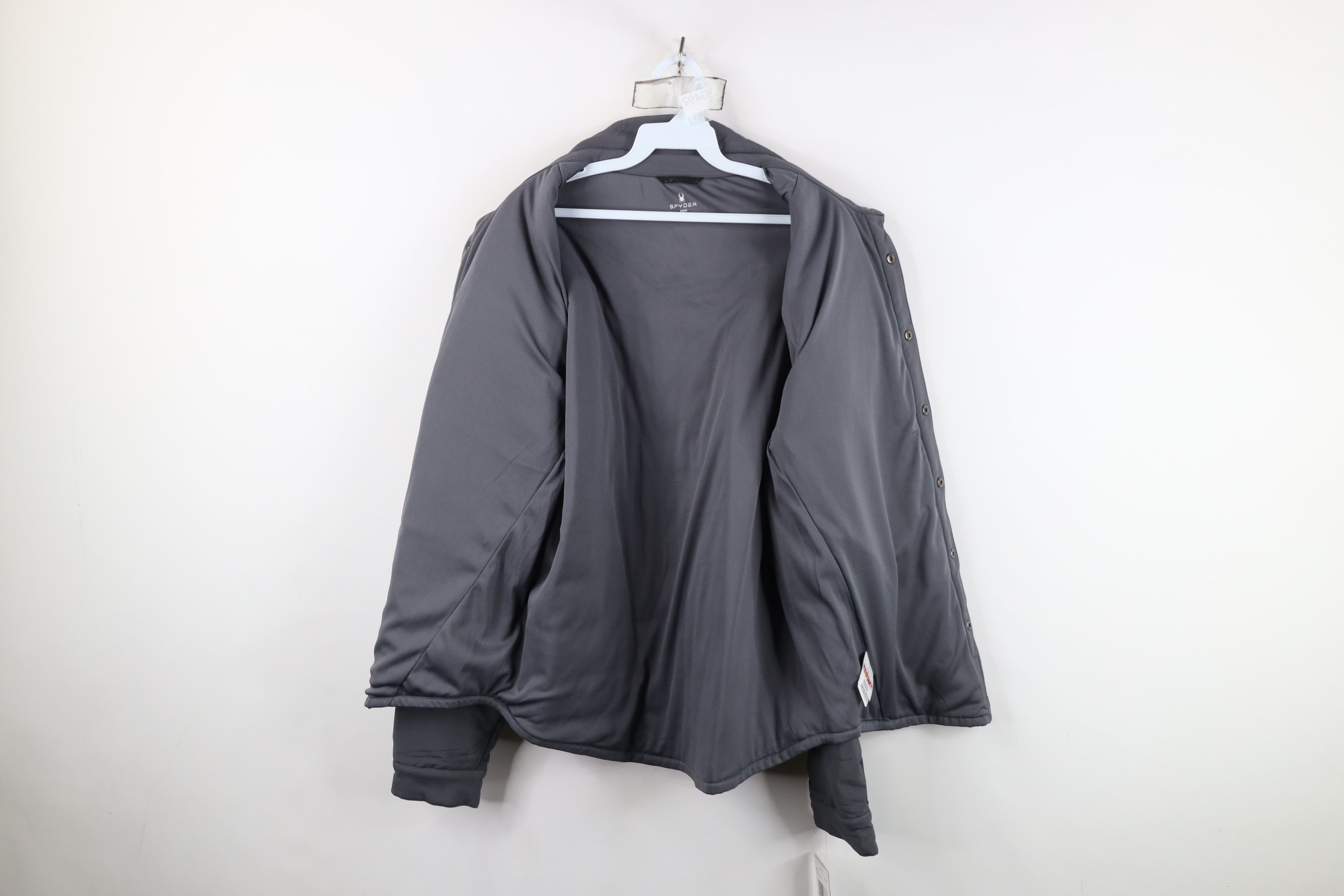 Spyder New w Defects Spyder Transit Full Button Shirt Jacket Gray Size US M / EU 48-50 / 2 - 12 Thumbnail