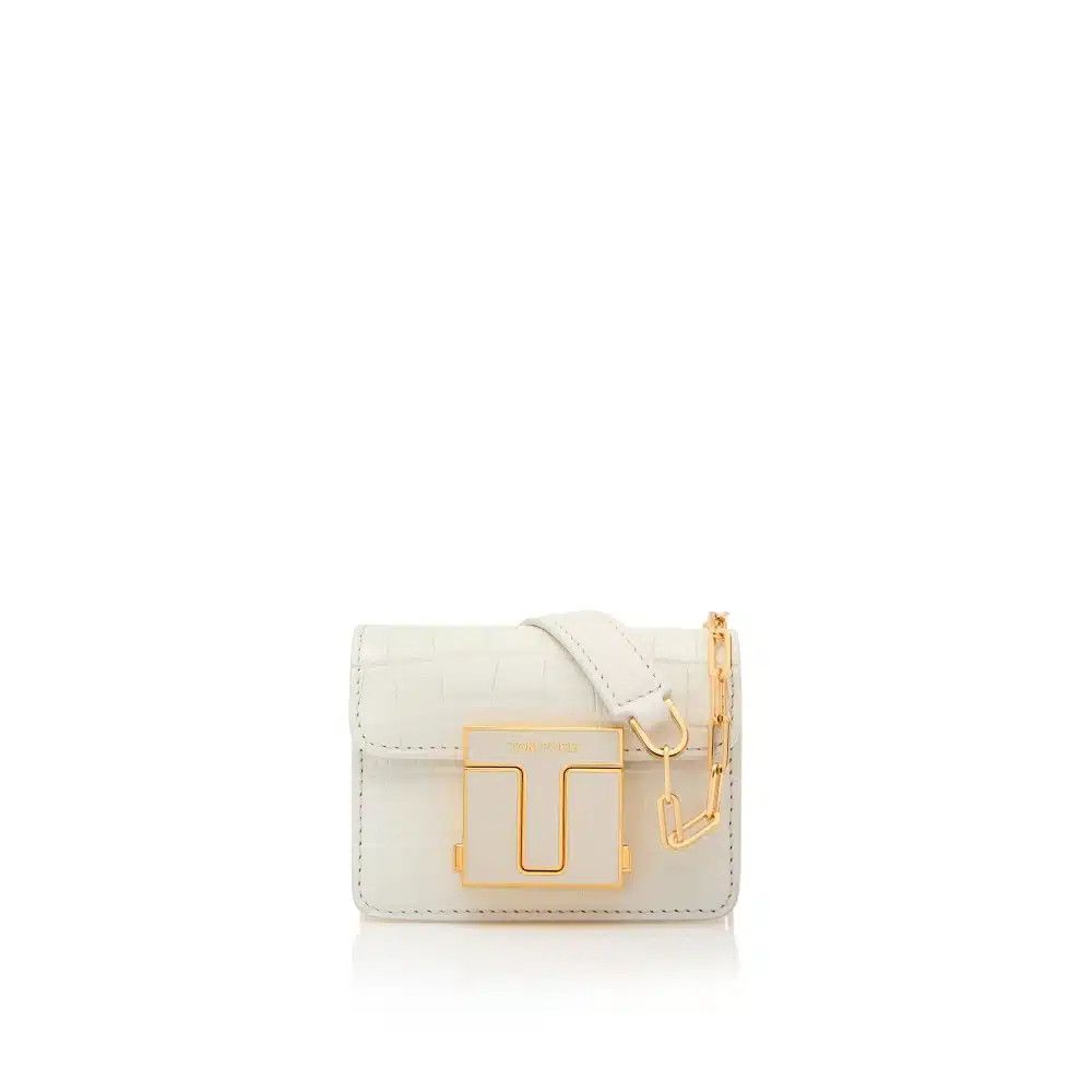 o1loc1c1124 L1573E Size: OS / Mini Chain Bag in White