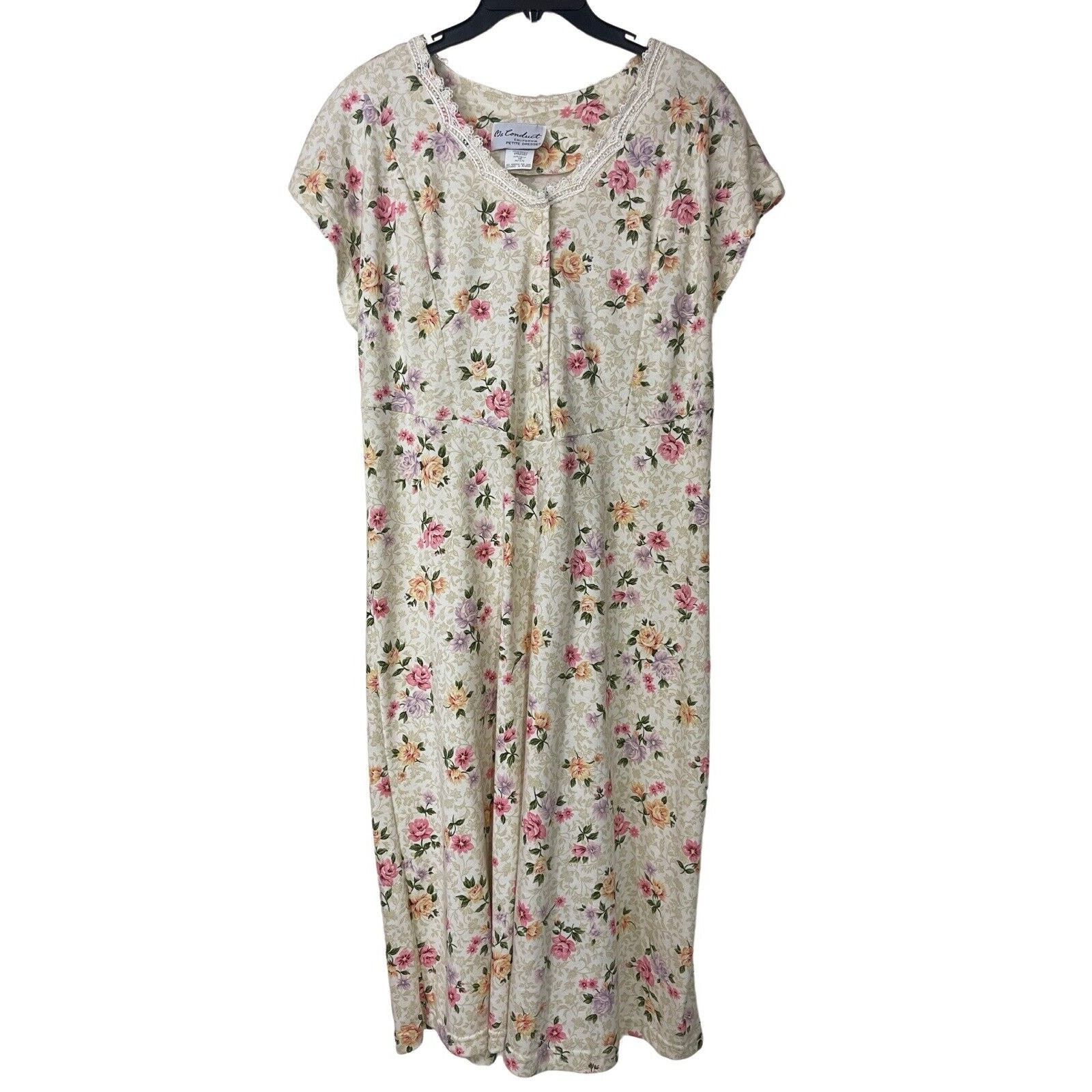 Other Ms Conduct Carriage Court Dress Womens 16P Floral Vintage Size XXL / US 16-18 / IT 52-54 - 3 Thumbnail