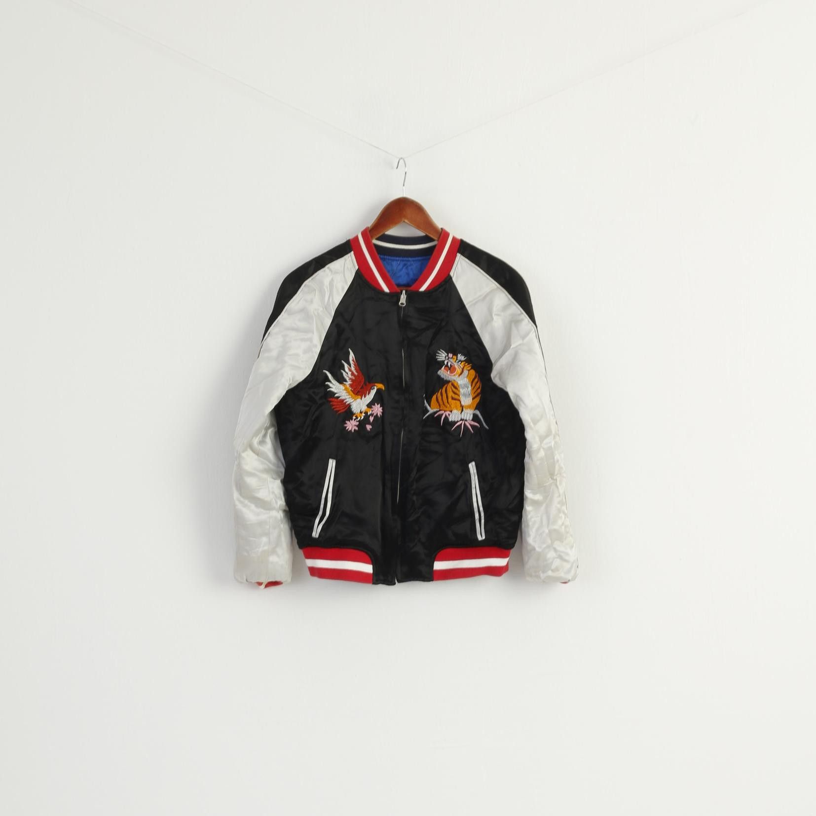 Topshop Topshop Women 6 10 XS Jacket Blue Black Shiny Japan 8849 Size M / US 6-8 / IT 42-44 - 5 Thumbnail