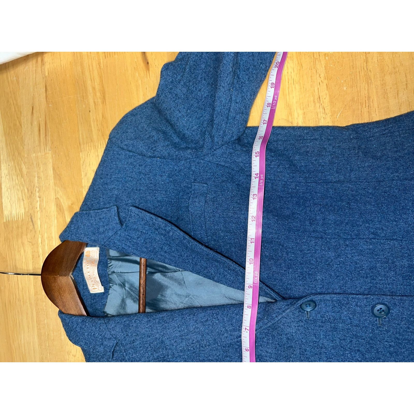 Pendleton Vintage Pendleton Blue Blazer Jacket 1970s 70s Women Medium Size M / US 6-8 / IT 42-44 - 9 Thumbnail