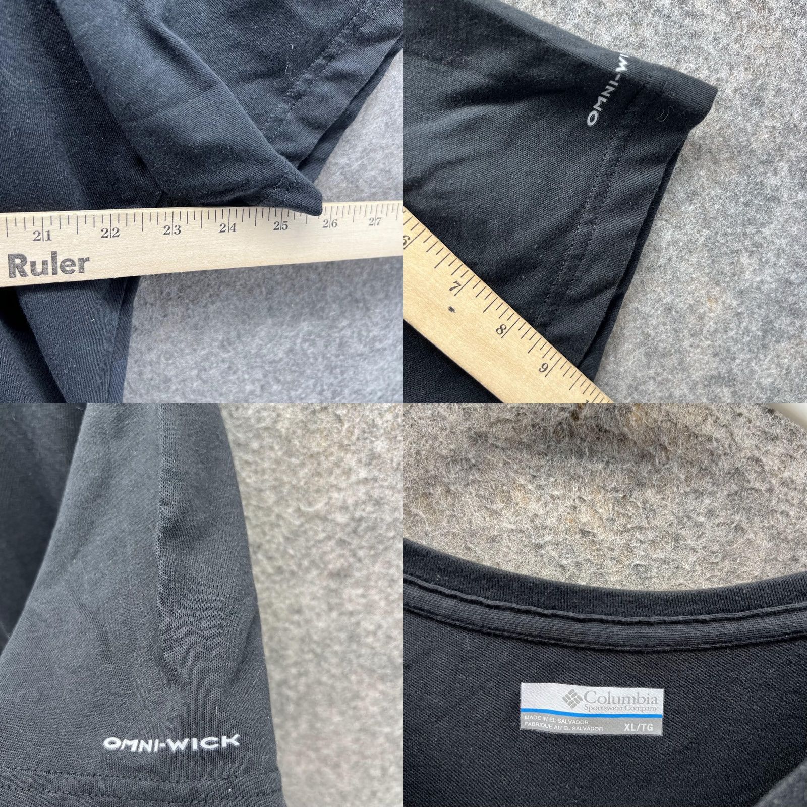 Logo 7 Columbia Shirt Men XL Black Short Sleeve Crew Neck Omni Wick Logo T-Shirt Size US XL / EU 56 / 4 - 8 Thumbnail