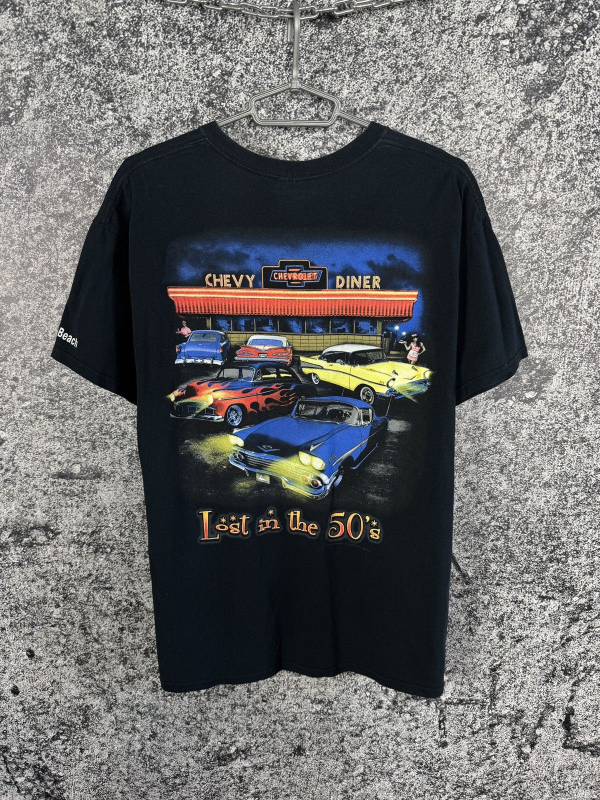 Vintage Vintage Tee Chevrolet Big Logo Lost In The 50s Car Racing Size US L / EU 52-54 / 3 - 10 Thumbnail
