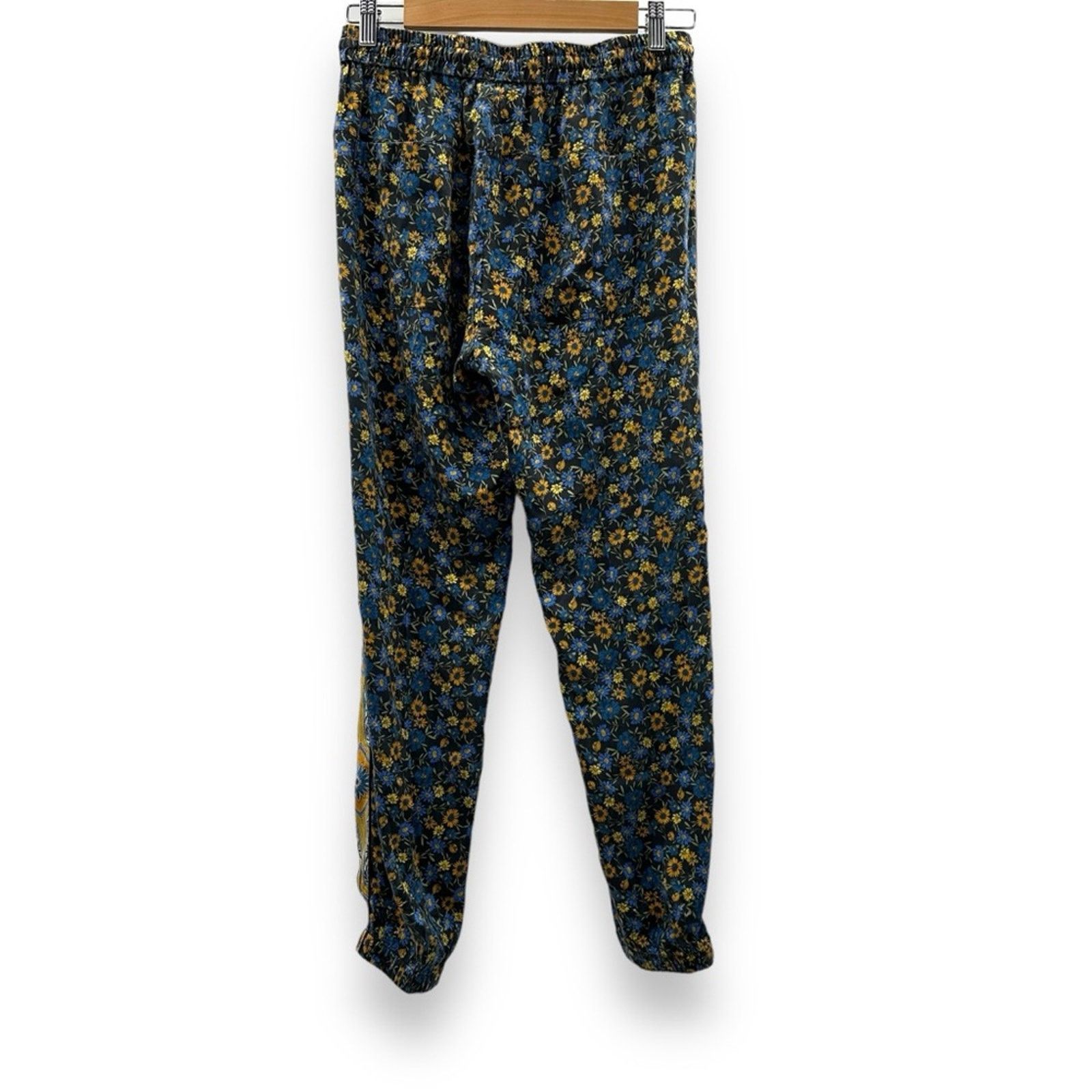 Johnny Was Johnny Was Silk Blend Floral Paisley Drawstring Pants Sz S Size 27" / US 4 / IT 40 - 4 Thumbnail