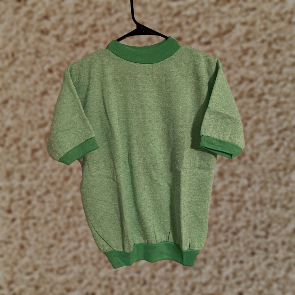 Vintage VTG 60s Towncraft Penneys Lime Green Creslan Acrylic S/S Sweatshirt Adult M Green/Creslan 1960s VTG Towncraft Penneys Mens Womens Size US M / EU 48-50 / 2 - 1 Thumbnail