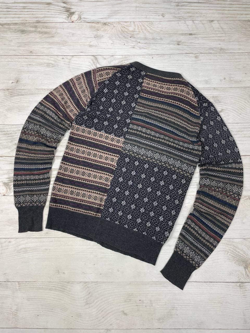 Allsaints Allsaints Patchwork Oslo Cardigan Sweater Size US M / EU 48-50 / 2 - 9 Thumbnail