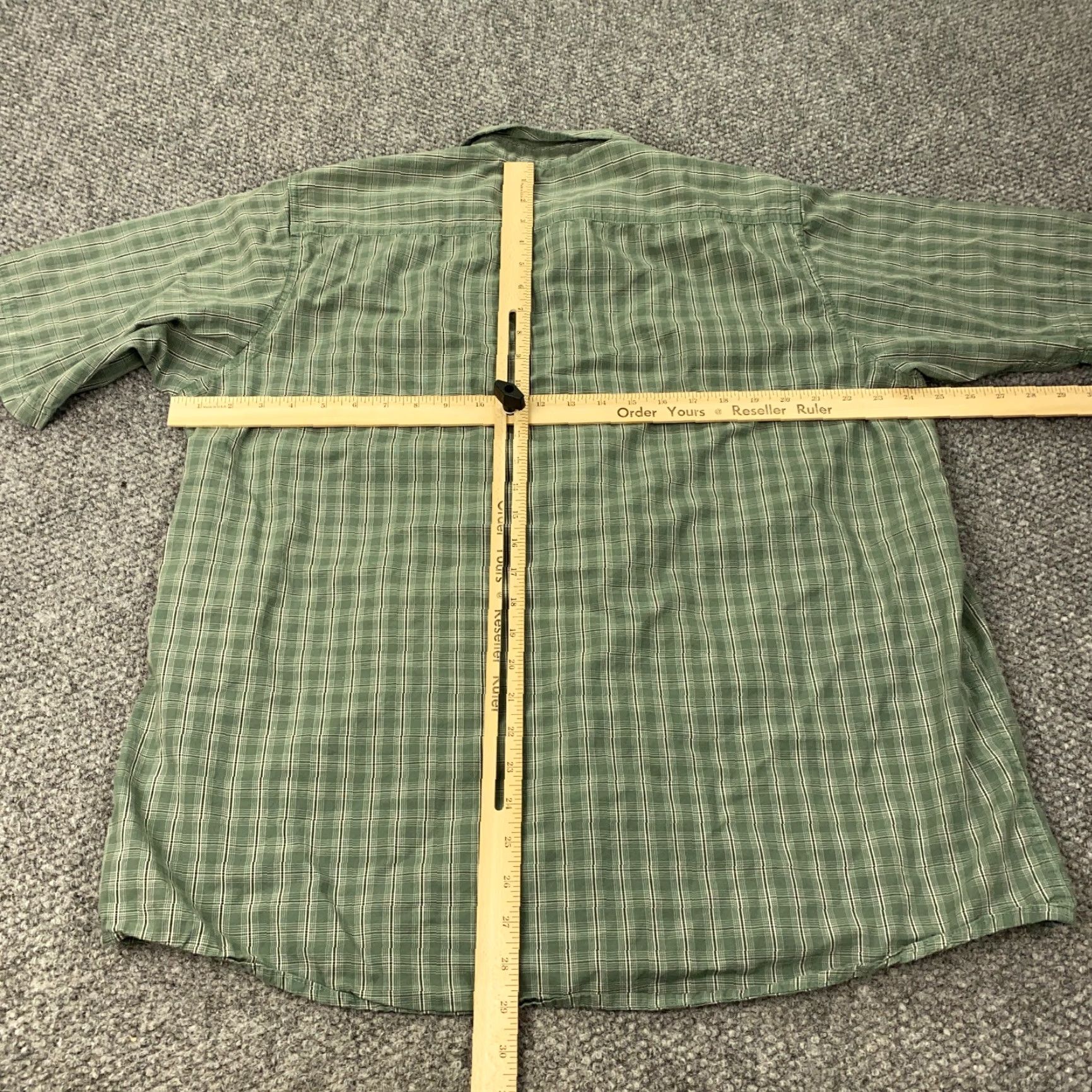 Wrangler VINTAGE Wrangler Mens Shirt XL Tall Green Plaid Button Up Short Sleeve Size US XL / EU 56 / 4 - 6 Thumbnail