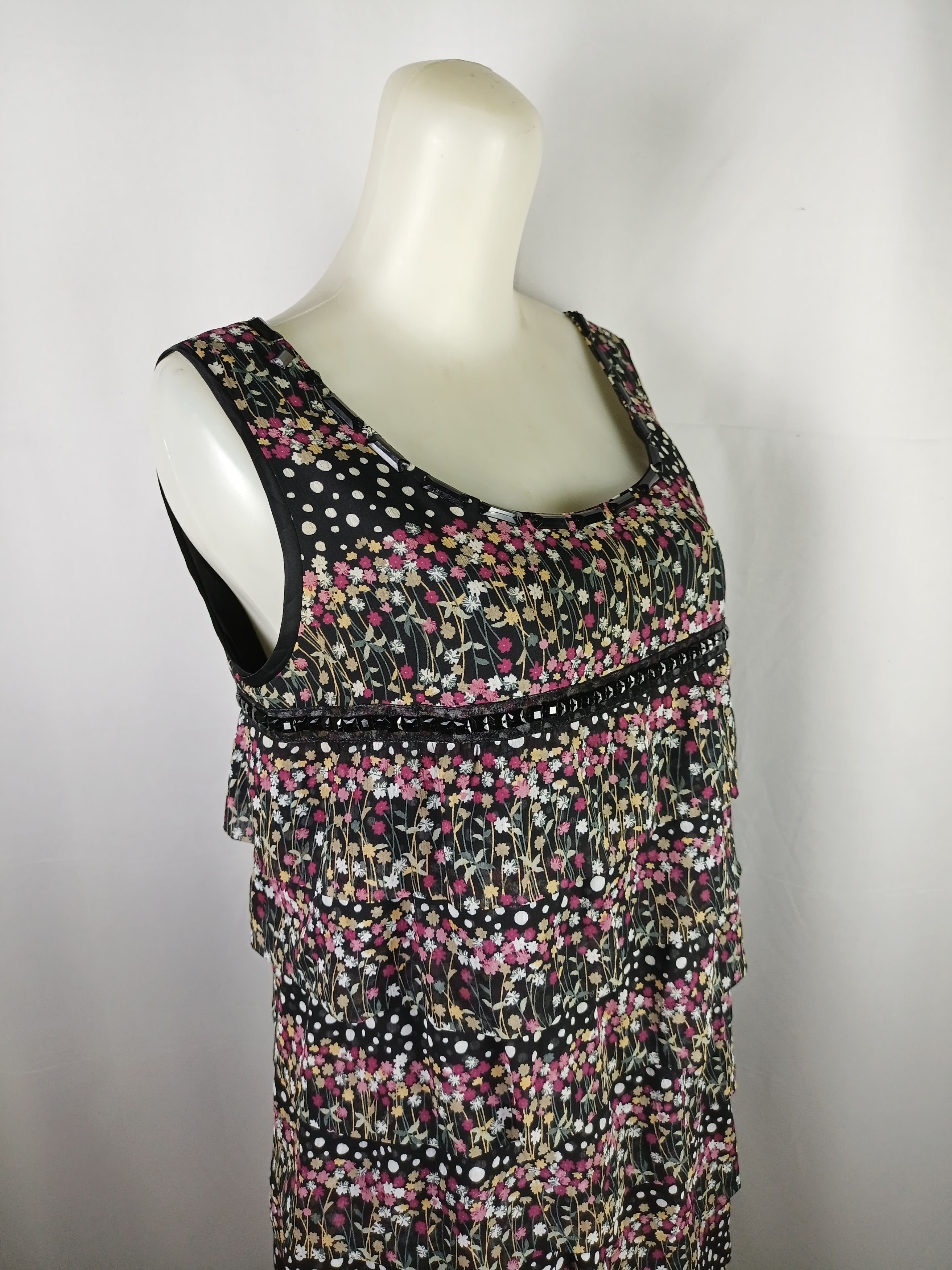 Japanese Brand × Vintage MIND BRIDGE Floral & Polka Dots Print Sleeveless Dress Size M / US 6-8 / IT 42-44 - 2 Thumbnail