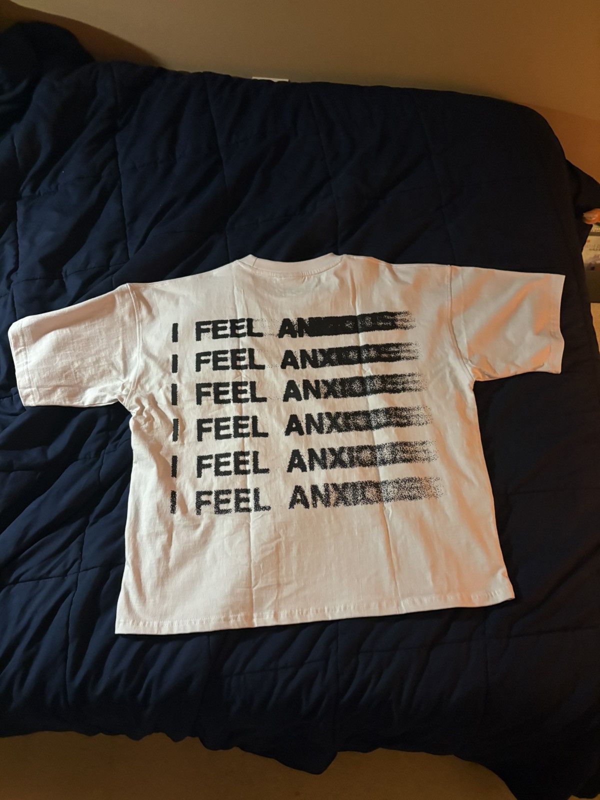 Other i feel anxious white t-shirt Size US L / EU 52-54 / 3 - 2 Thumbnail