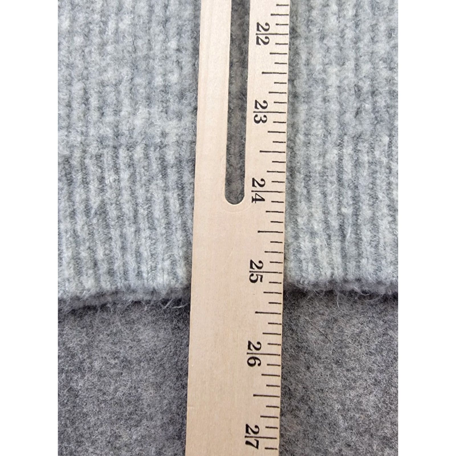J.Crew J. Crew Sweater Womens Large Gray Ribbed Crewneck Pullover Knit Regular Wool Acrylic Spandex Polyamide Fall Winter Size L / US 10 / IT 46 - 8 Thumbnail