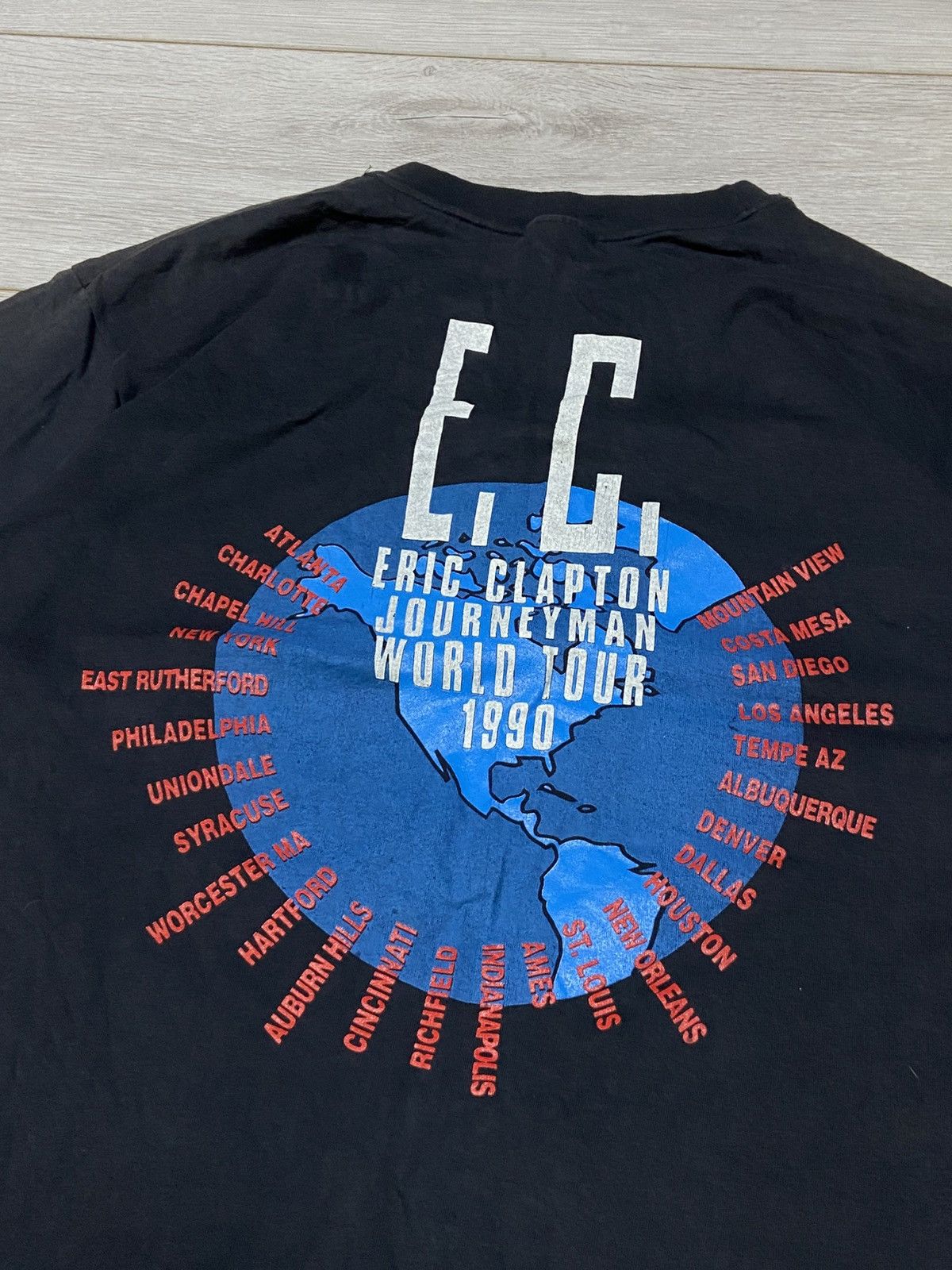 Band Tees Vintage 1990 Eric Clapton Journeyman World Tour Band T Shirt Size US XL / EU 56 / 4 - 9 Thumbnail
