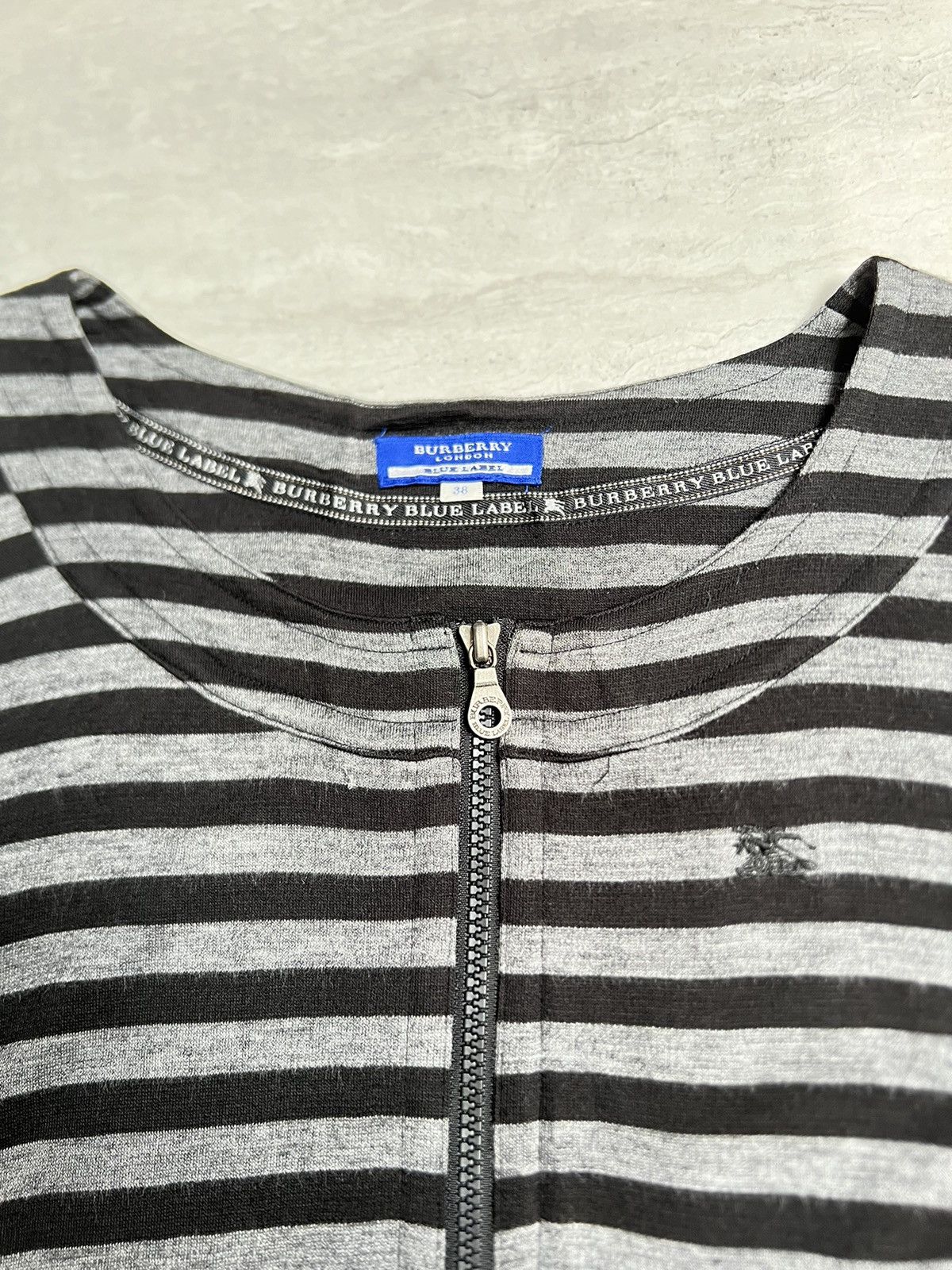 Burberry BURBERRY Striped Midi Dress Size XS / US 0-2 / IT 36-38 - 15 Thumbnail