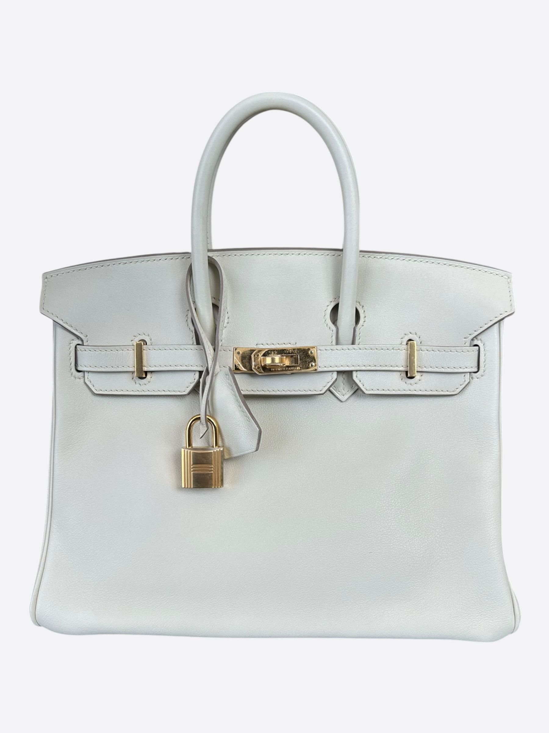 Hermes Craie Swift & Gold Hardware Birkin 25