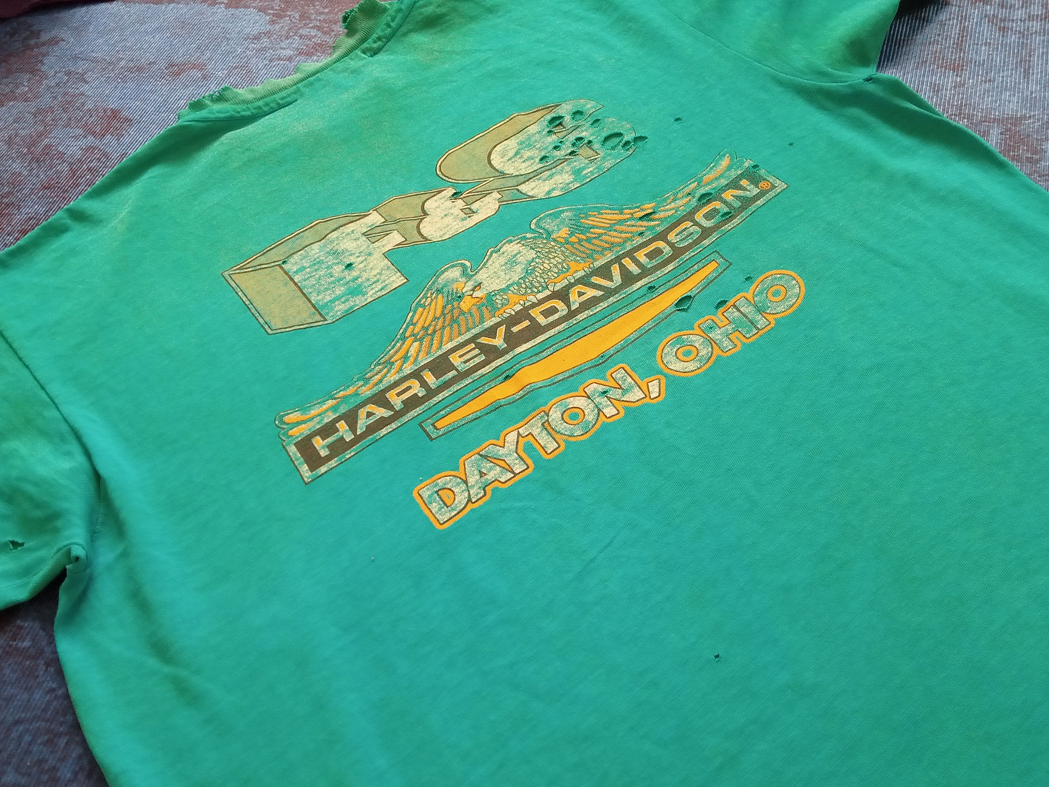Harley Davidson Harley Davidson Ring Racing Distressed Vintage 1989 T Shirt Size US L / EU 52-54 / 3 - 10 Thumbnail