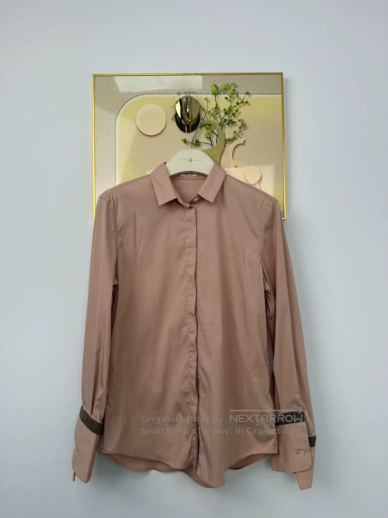 Brunello Cucinelli Brunello Cucinelli Solid Color Crystal Decorated Long-slee Size S / US 4 / IT 40 - 1 Thumbnail