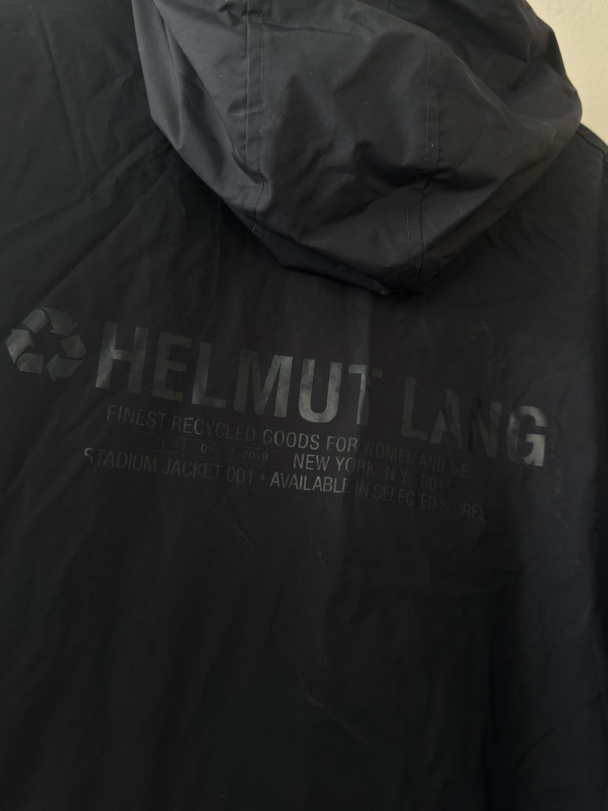 Helmut Lang Helmut Lang Recycled Nylon Hooded Raincoat Size US XL / EU 56 / 4 - 4 Thumbnail
