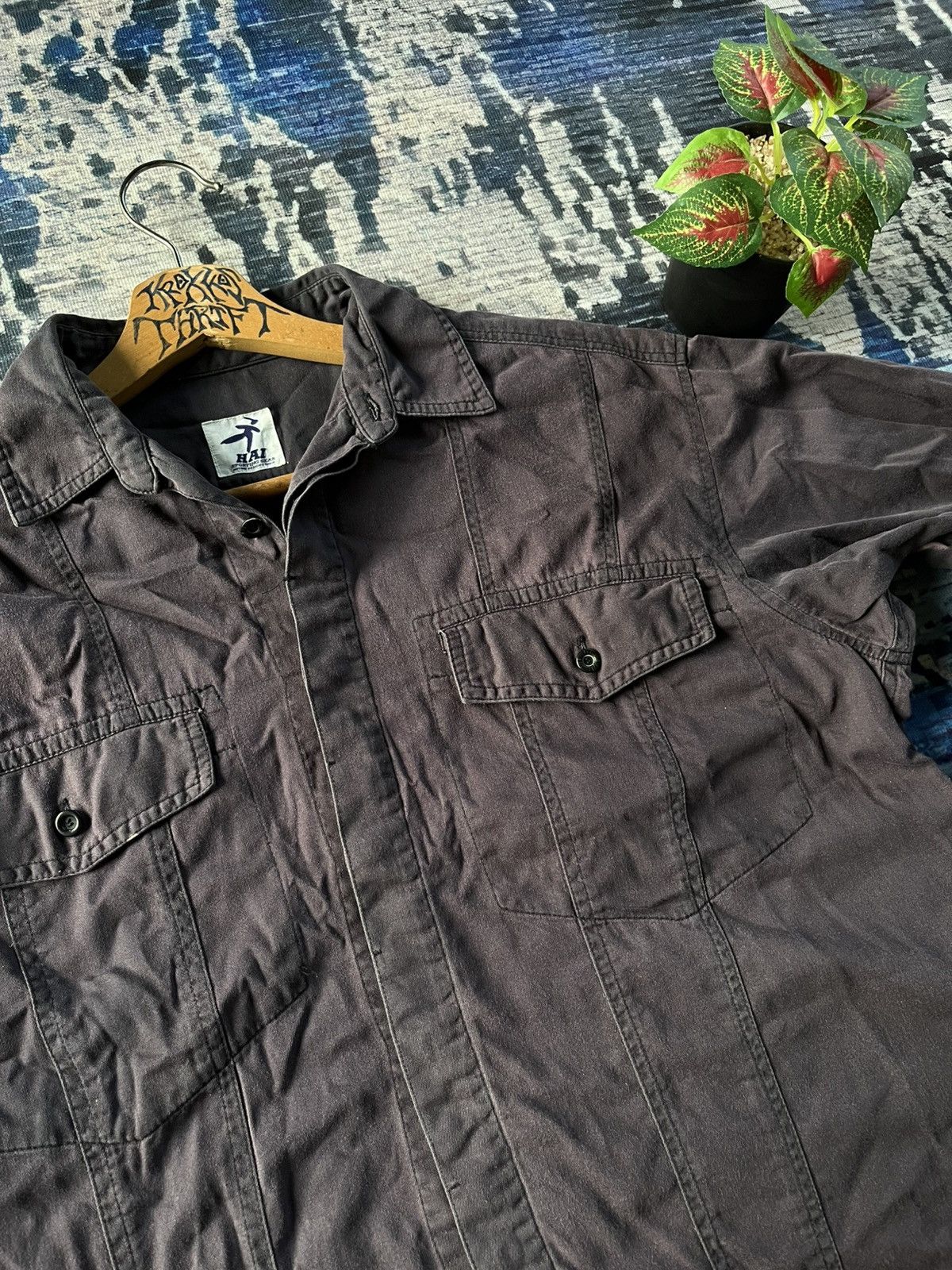Hai Sporting Gear × Issey Miyake × Japanese Brand Vintage Issey Miyake Hai Sporting Gear Shirts Button Up Size US XL / EU 56 / 4 - 4 Thumbnail