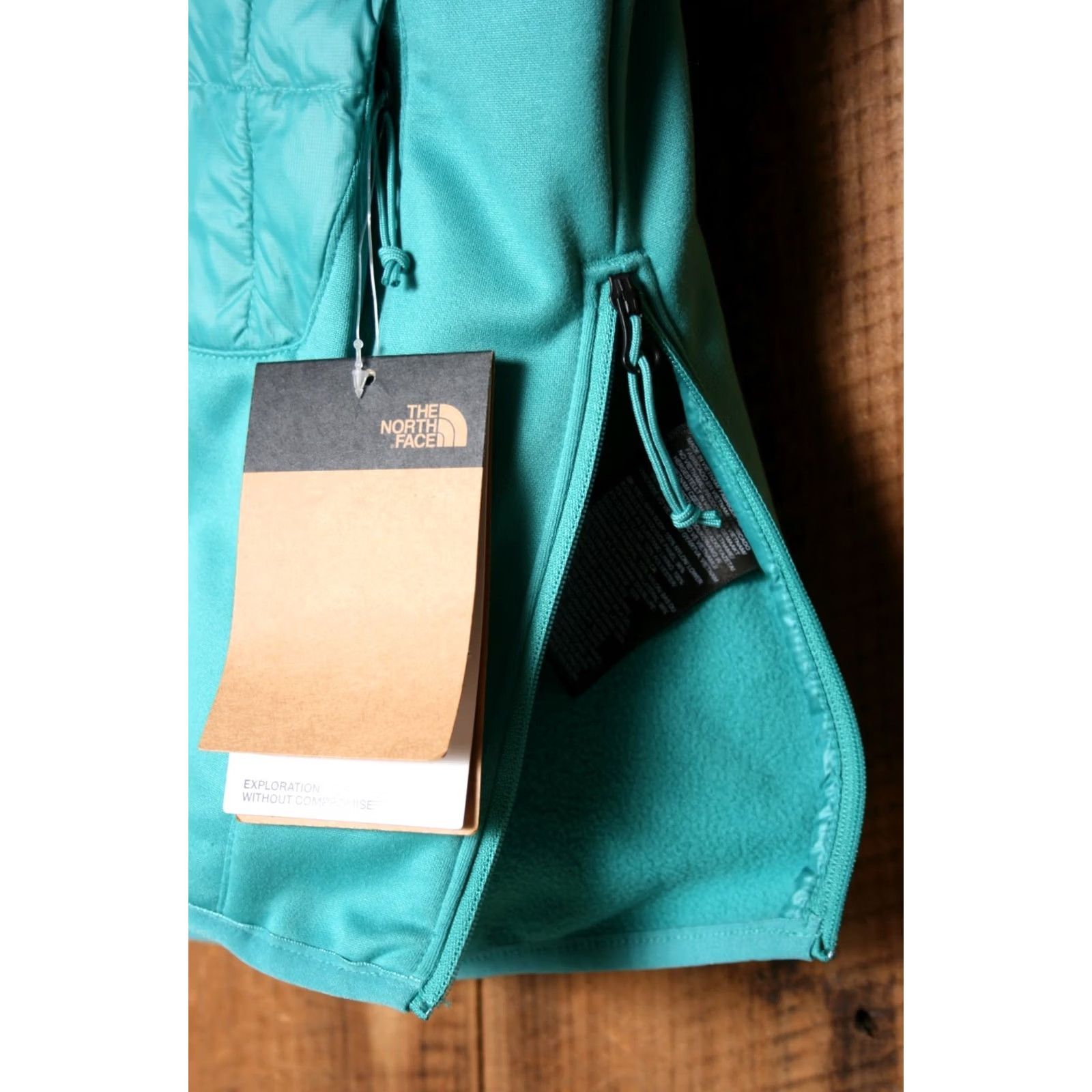The North Face TNF Thermoball Eco Hybrid Porcelain Green Quilted 1/4 Zip Hooded Jacket Sz. S Mens Hoodie Green 1/4 Zip Nylon Zip Closure New with Tags Size US S / EU 44-46 / 1 - 6 Thumbnail