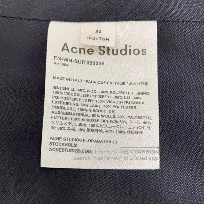 Acne Studios Acne Studios Grape Purple Wool Lapel Single Button Long Sl Size 4XL / US 24-26 - 6 Thumbnail