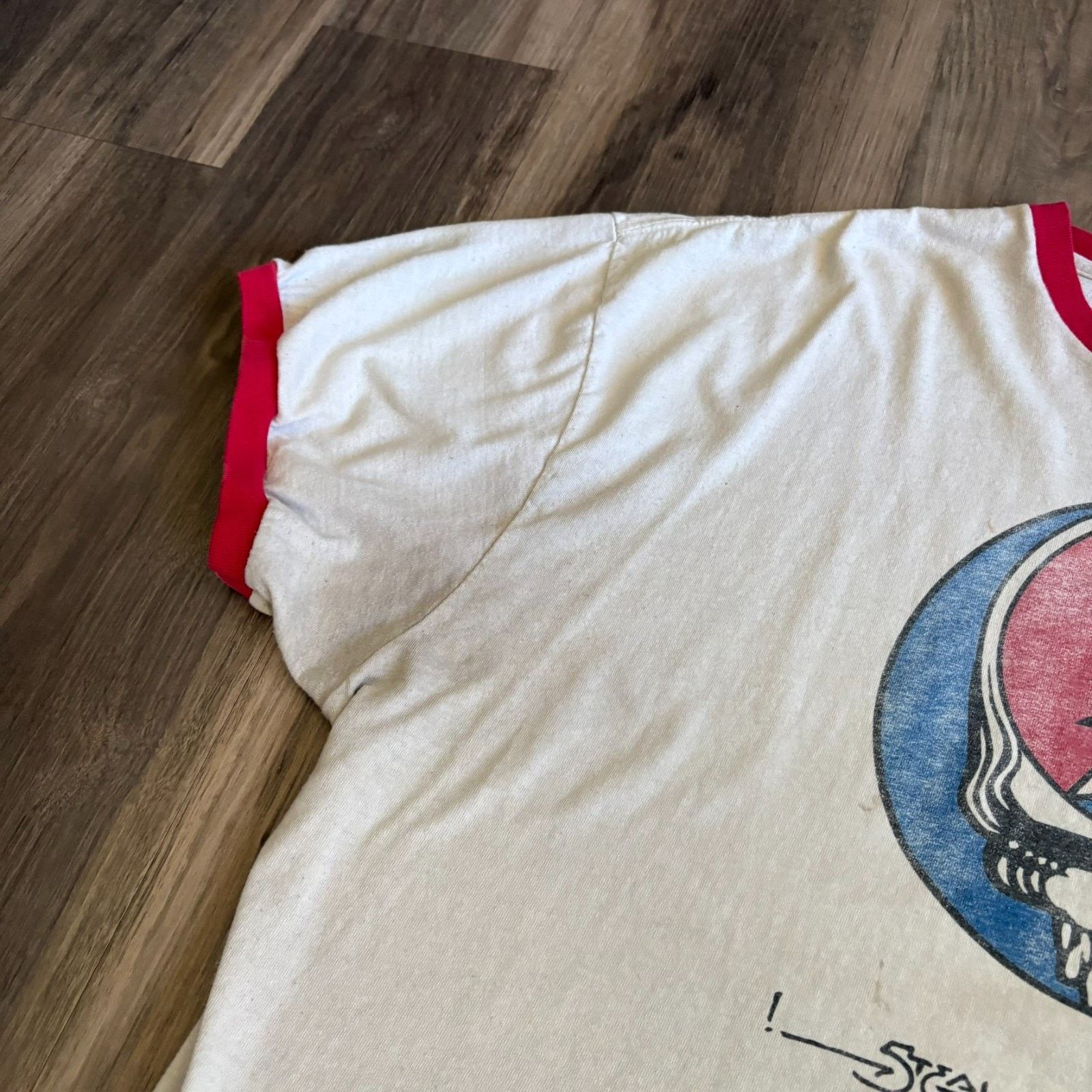 Grateful Dead × Vintage Vintage Grateful Dead T-Shirt Men's Size 2XL White Ringer Size US XXL / EU 58 / 5 - 8 Thumbnail