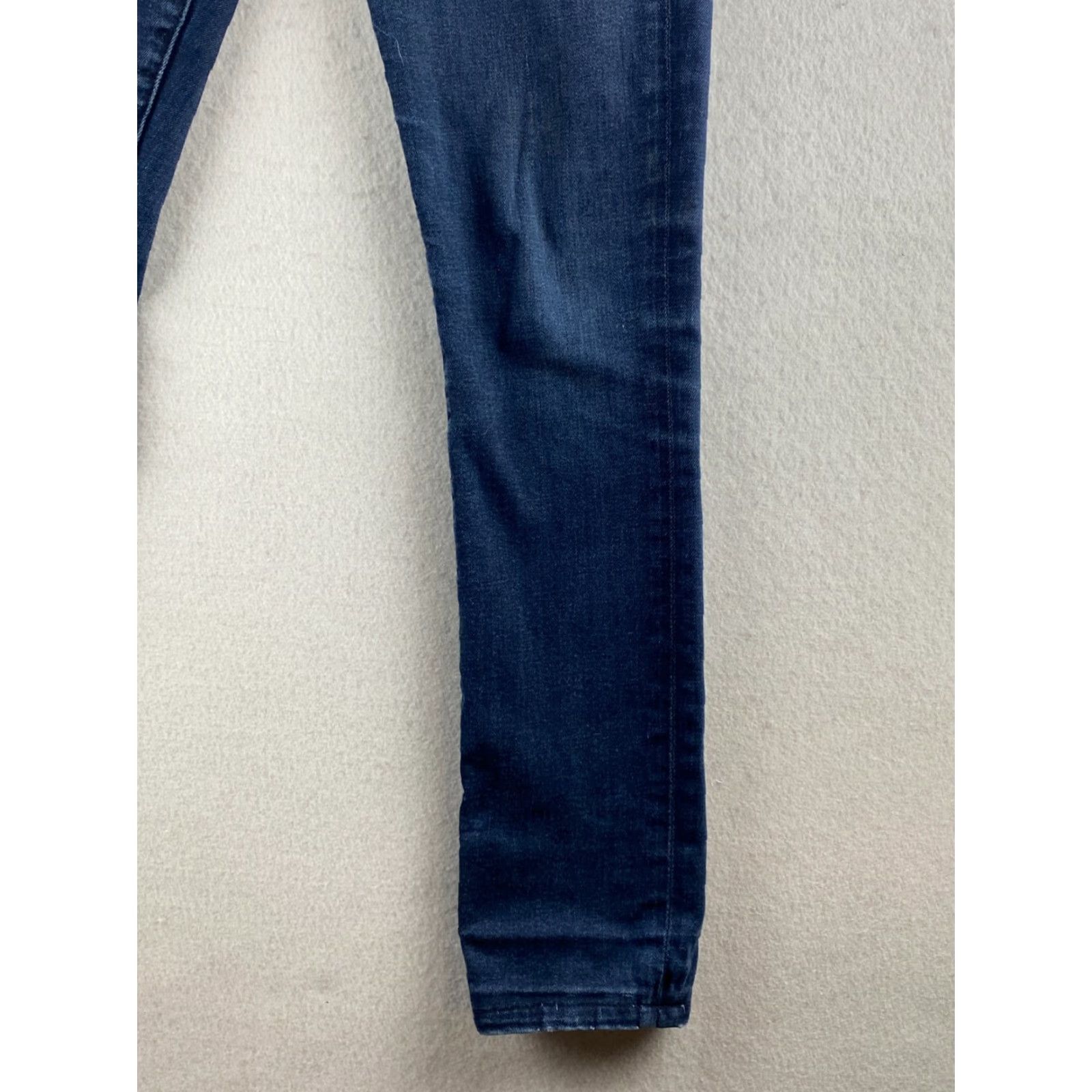 7 For All Mankind 7 For All Mankind Roxanne Womens 26 Blue Skinny Jeans Stretch Denim Dark Wash Size ONE SIZE - 5 Thumbnail